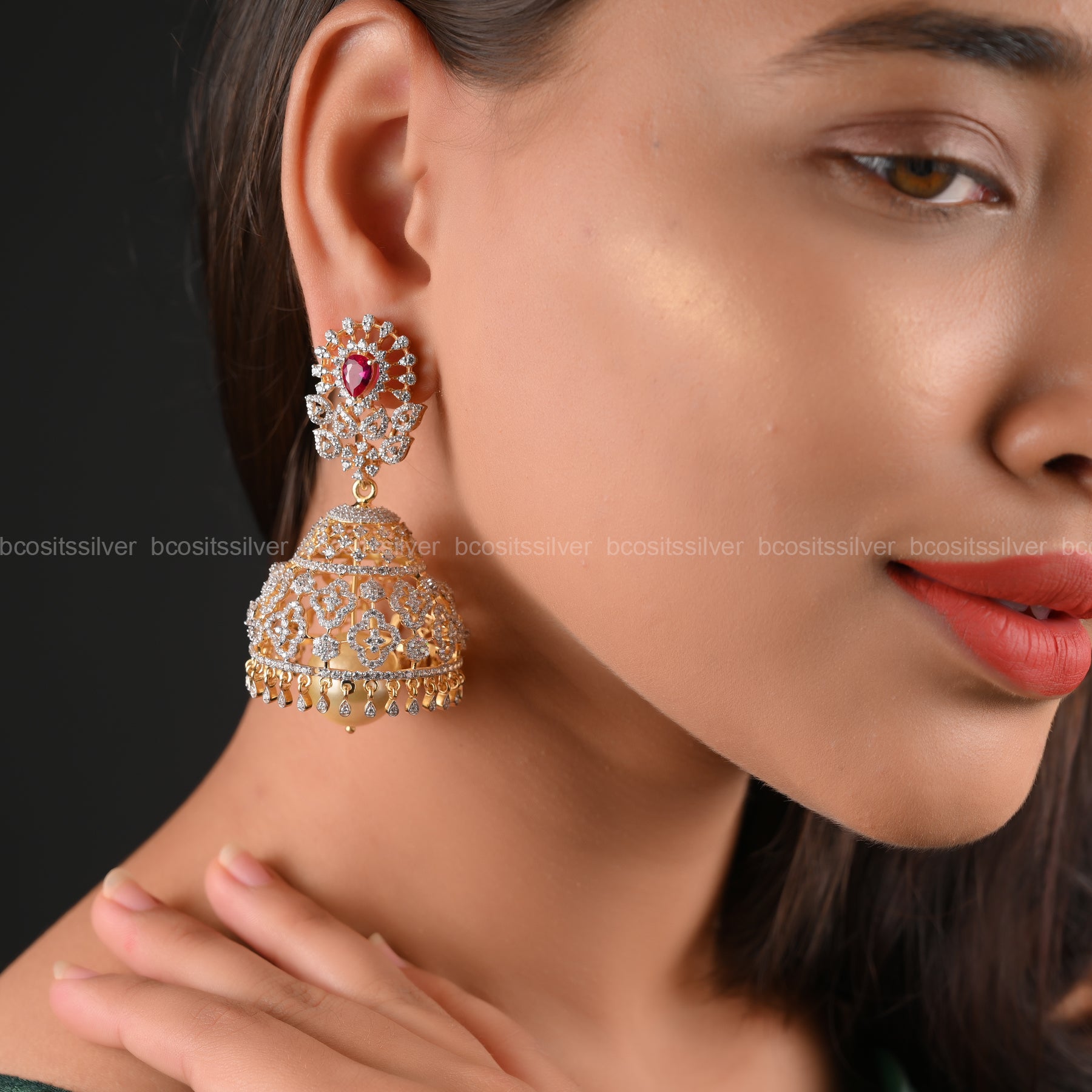 Diamond Look Earring - 5688 MADE TO ORDER