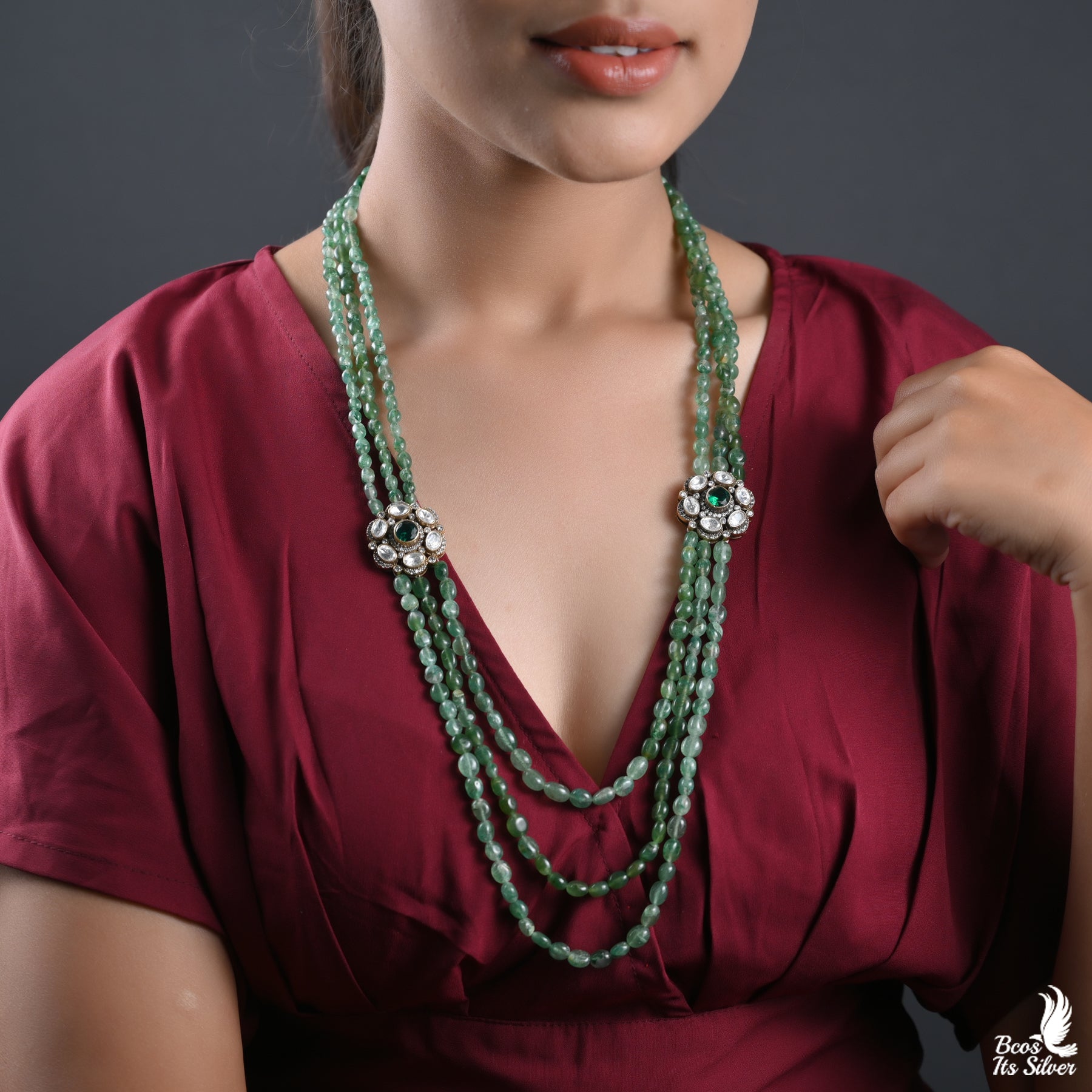 925 SILVER VICTORIAN BEADS HARAM - 2399