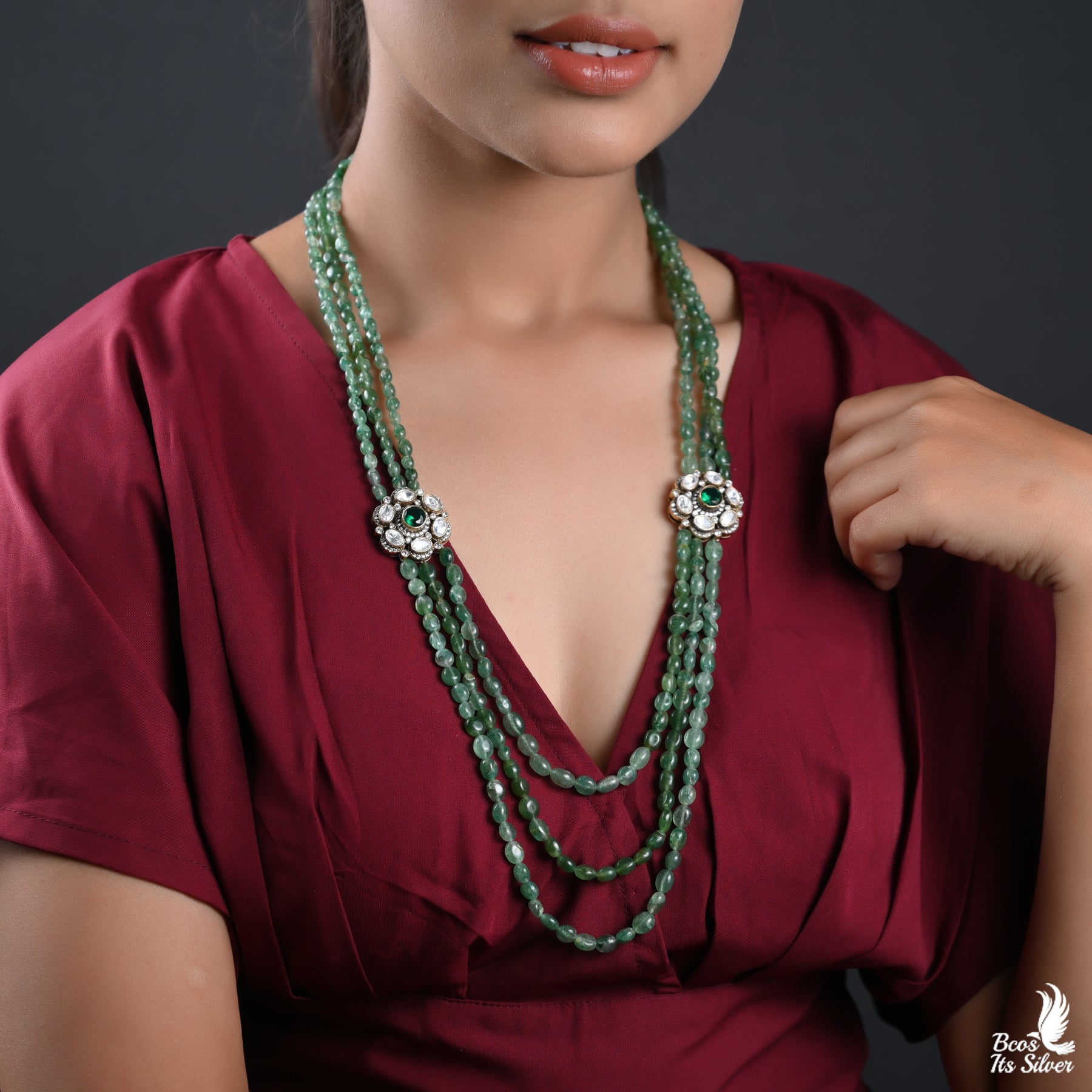 925 SILVER VICTORIAN BEADS HARAM - 2399