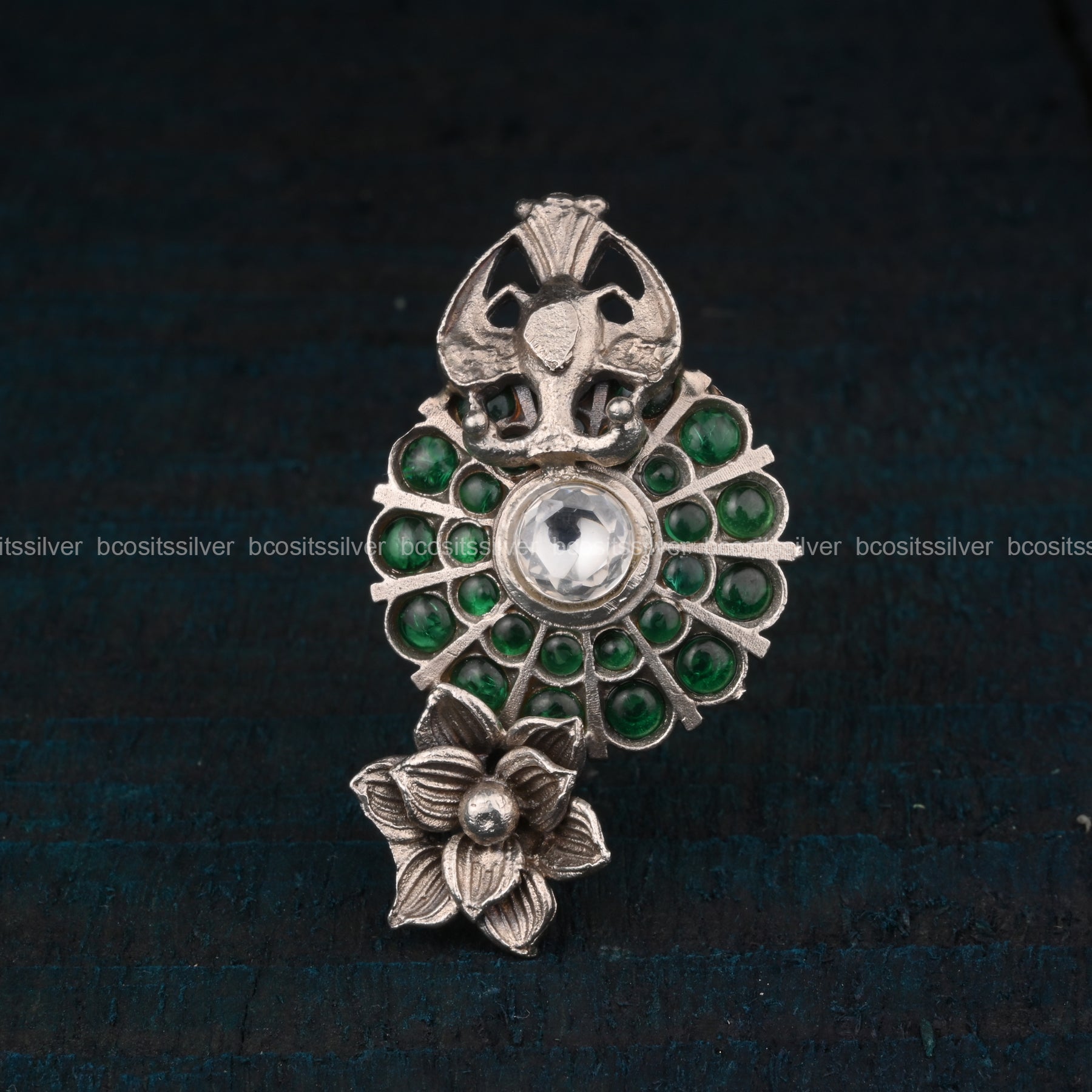 Oxidized Diwali Finger Ring - 1593