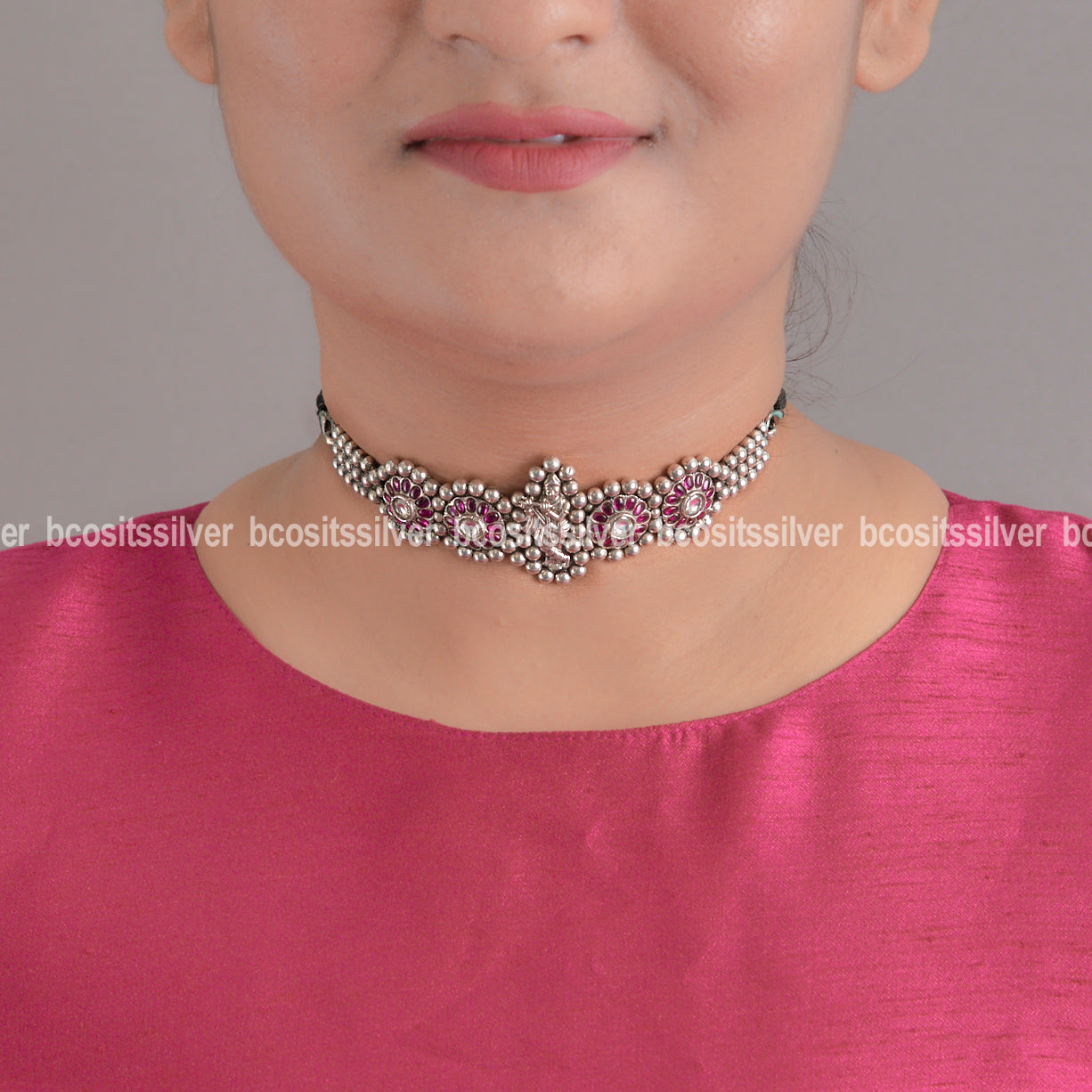 Oxidized Lord Krishna Choker - 1105