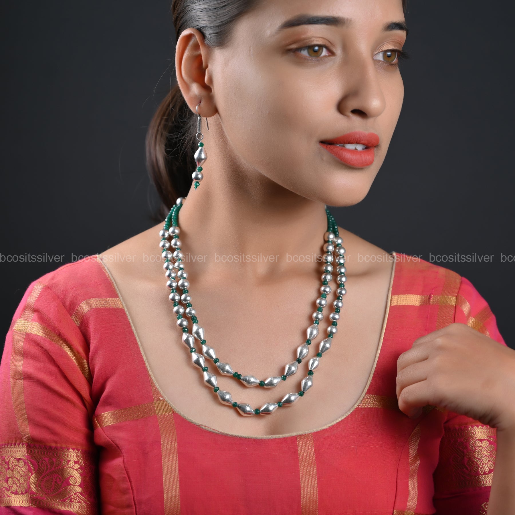 PURE 925 SILVER DHOLKI MALA - 2284