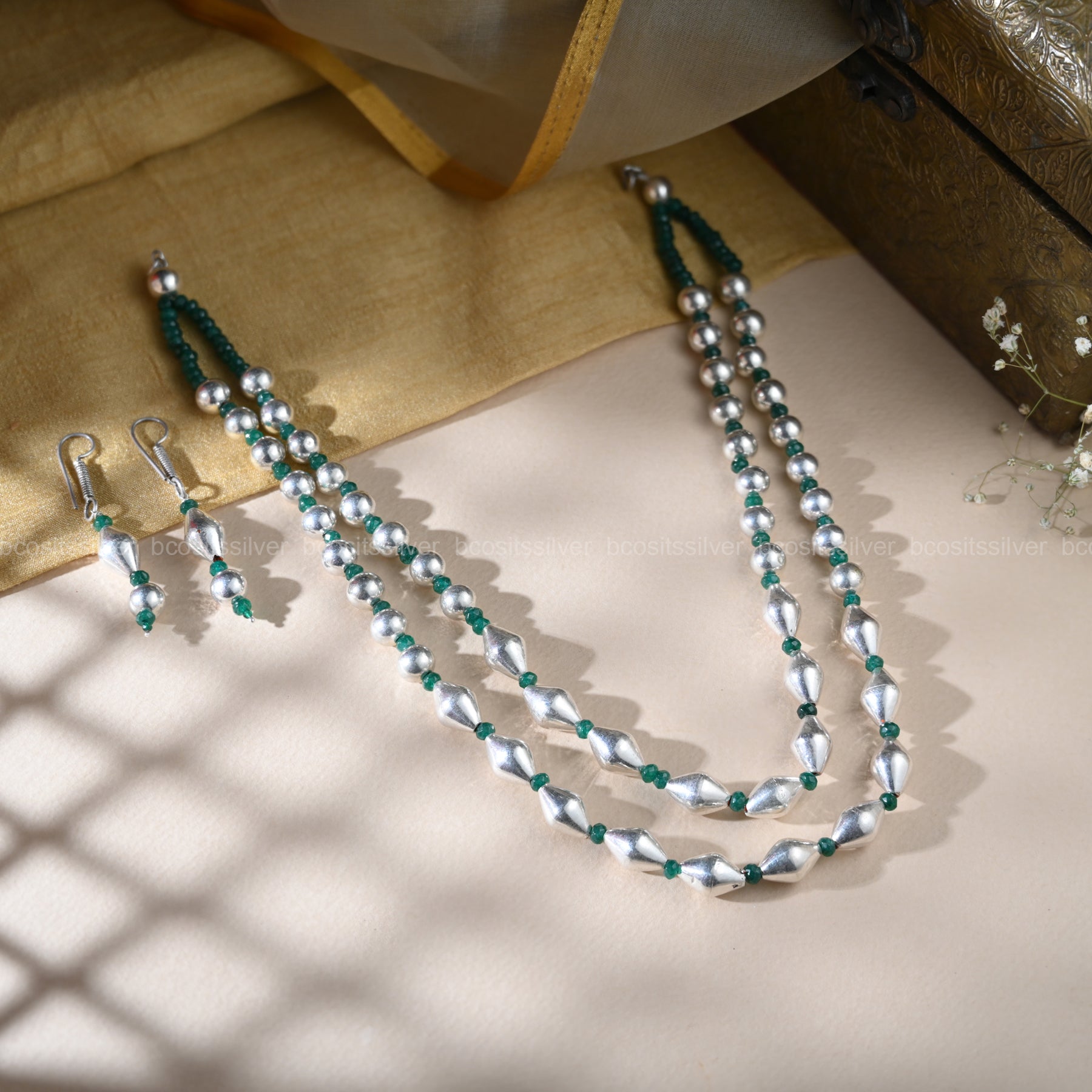 PURE 925 SILVER DHOLKI MALA - 2284