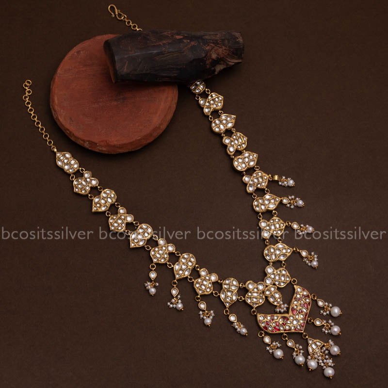 Pure 925 Silver Kundan Jaadu Haram- 3602
