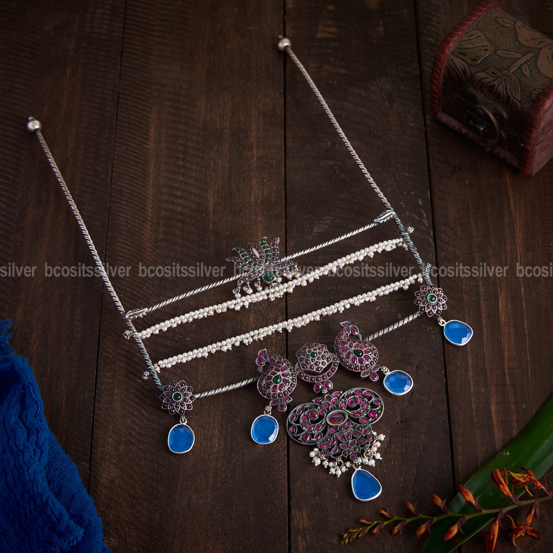 Pure 925 silver Oxidized Haram - 9001