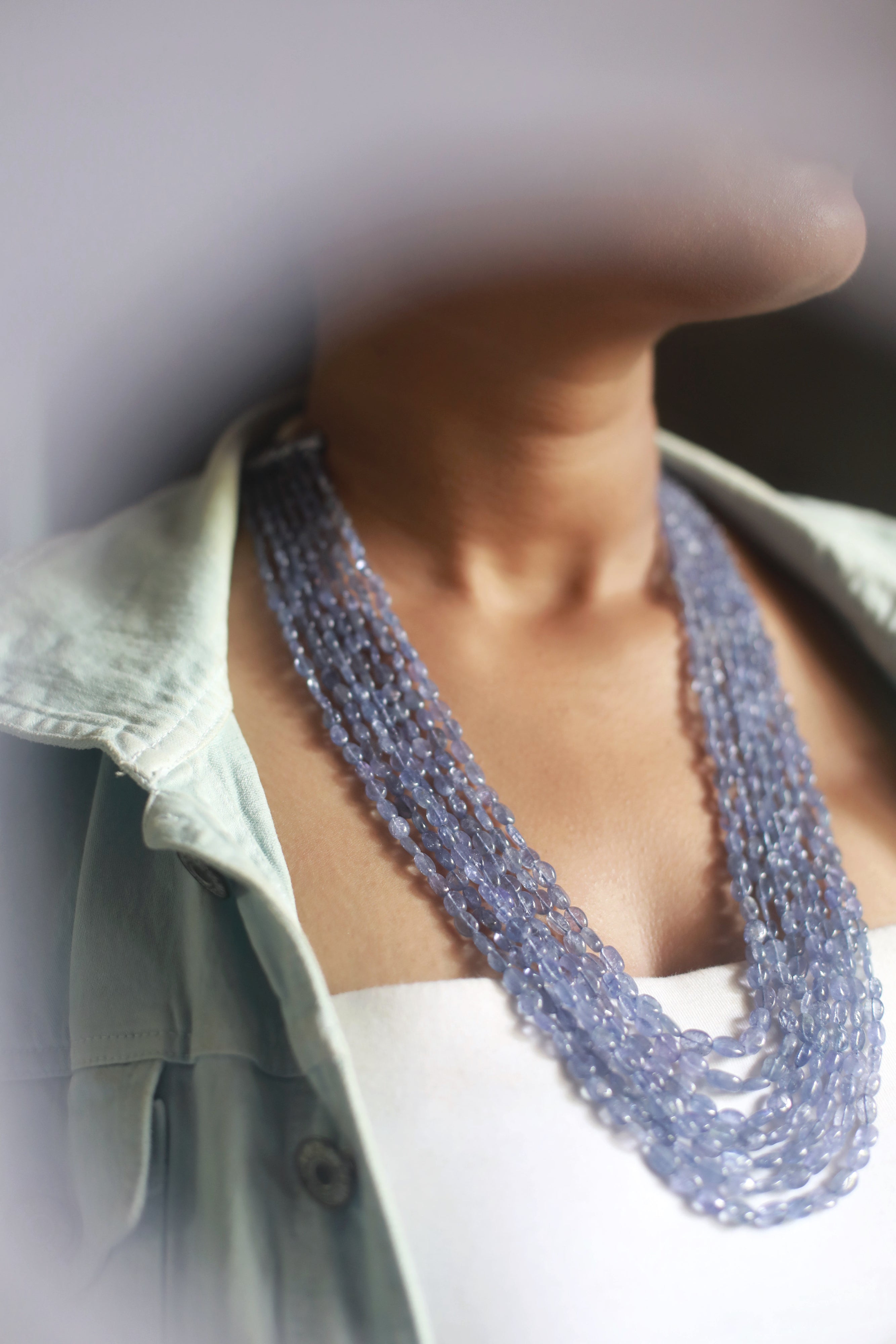 Tanzanite Beads - 7 layer - 480