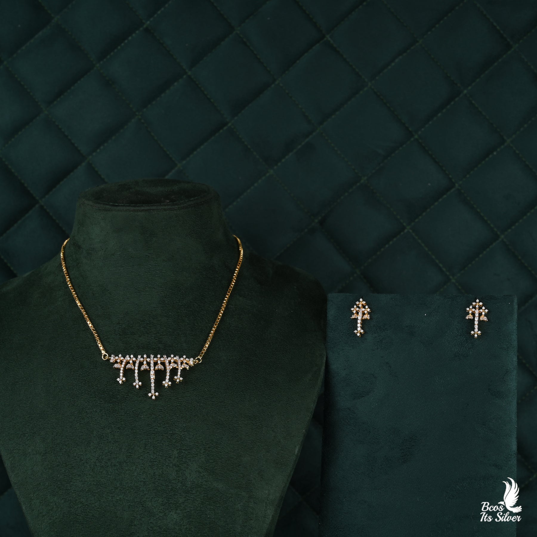 Theia Diamond Look Neckpiece - 6390