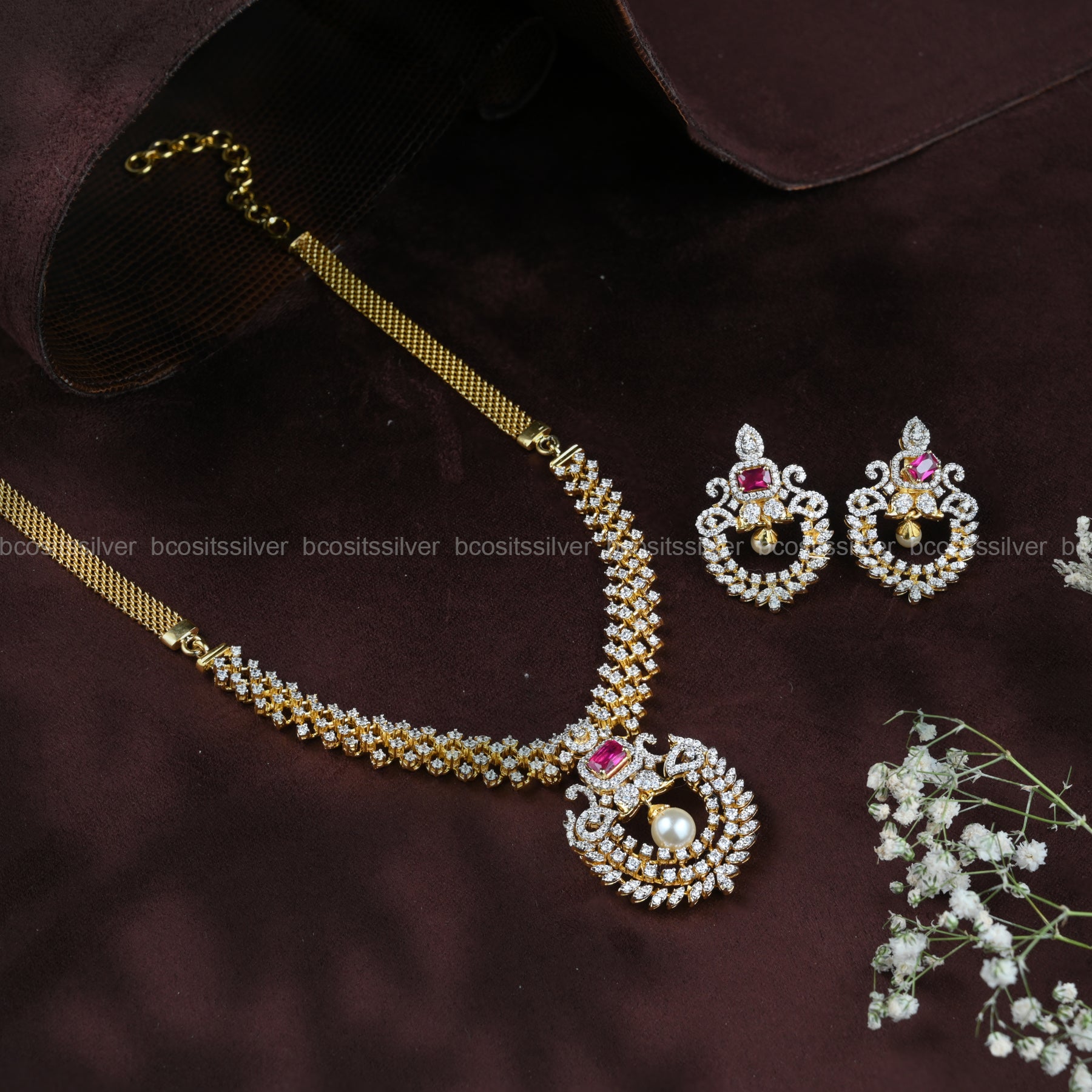 Theia Diamond Look Neckpiece only - 803