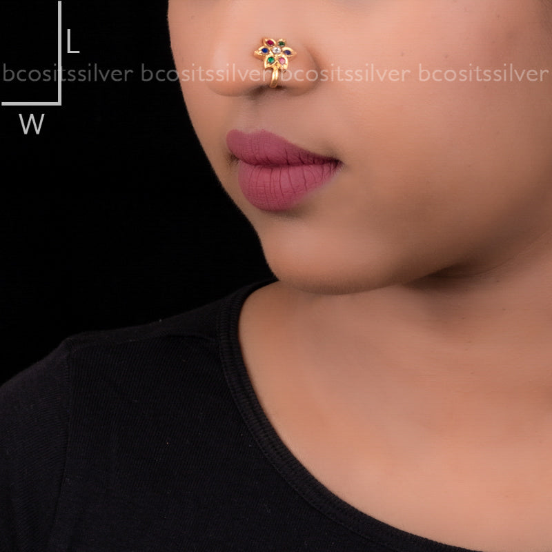 VARNARANJITA - Multi Color Press Type Nosepin