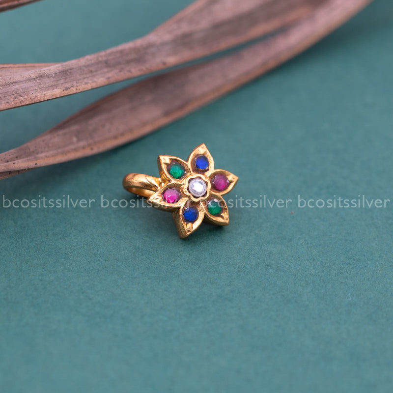 VARNARANJITA - Multi Color Press Type Nosepin