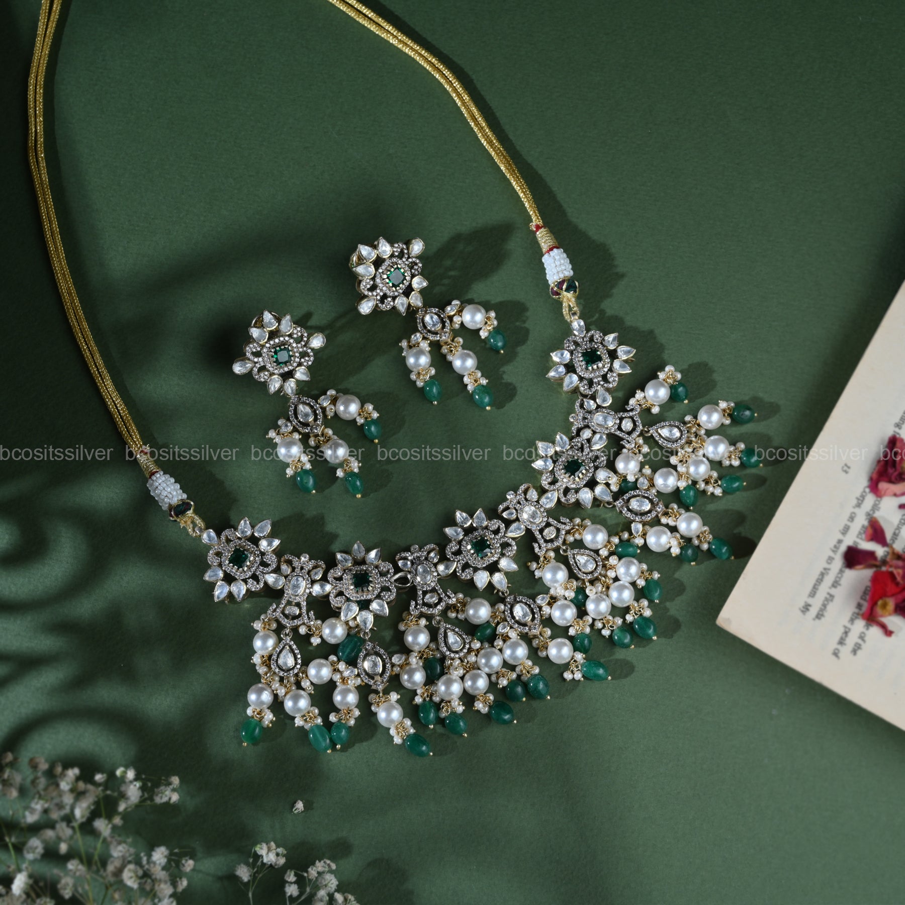 Victorian Choker with Earring - 781