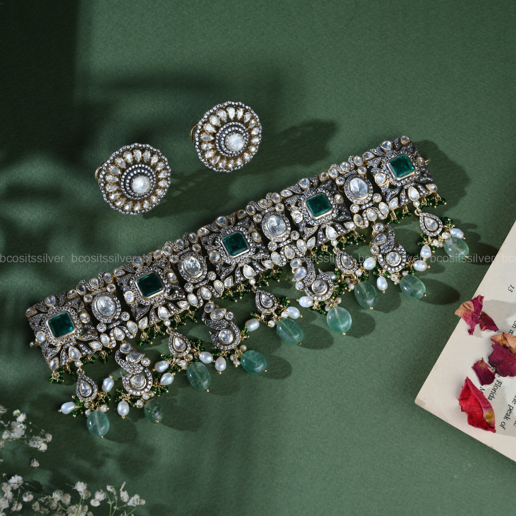 Victorian Choker with Earring - 789