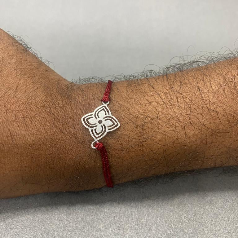 925 Silver Kolam Rakhi-6288