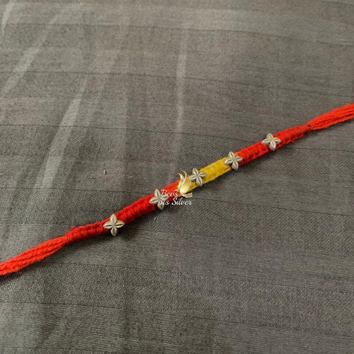 Tiny Flower Rakhi - BCOS Its Silver