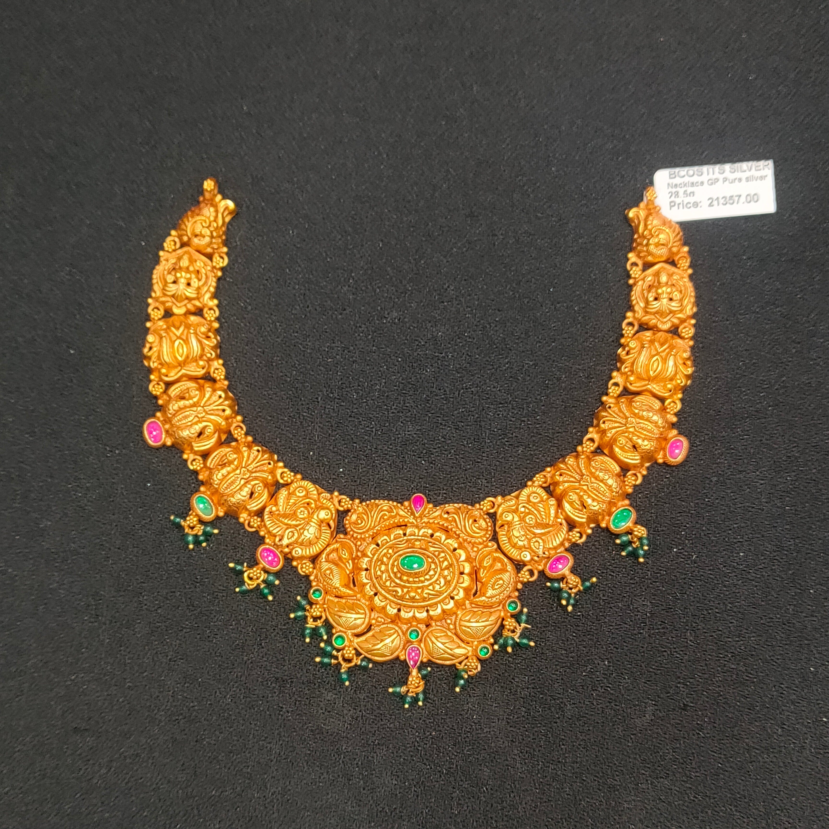 Silver Gold Plated Neckpiece - BCOS Its Silver