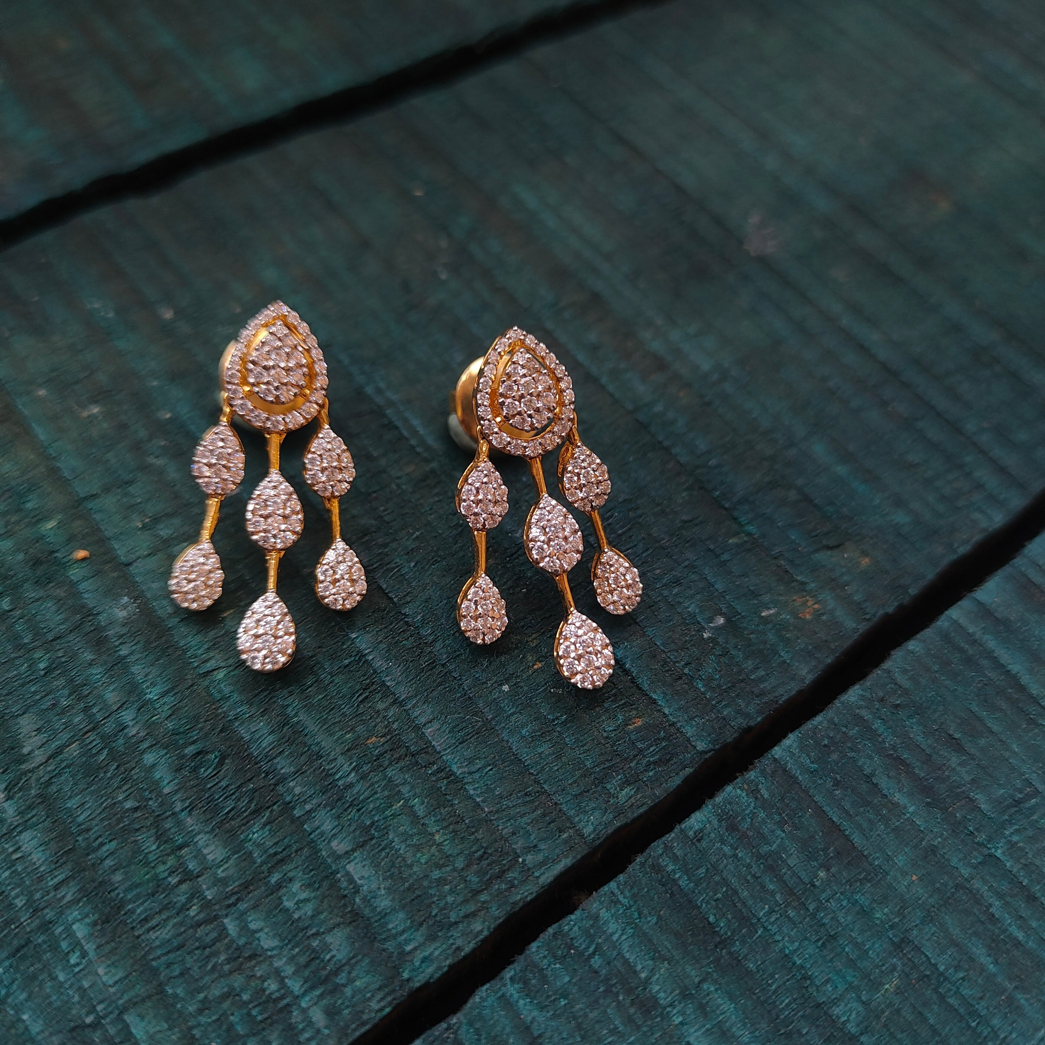 2 layer Theia Necklace with earring - 0075 - BCOS Its Silver