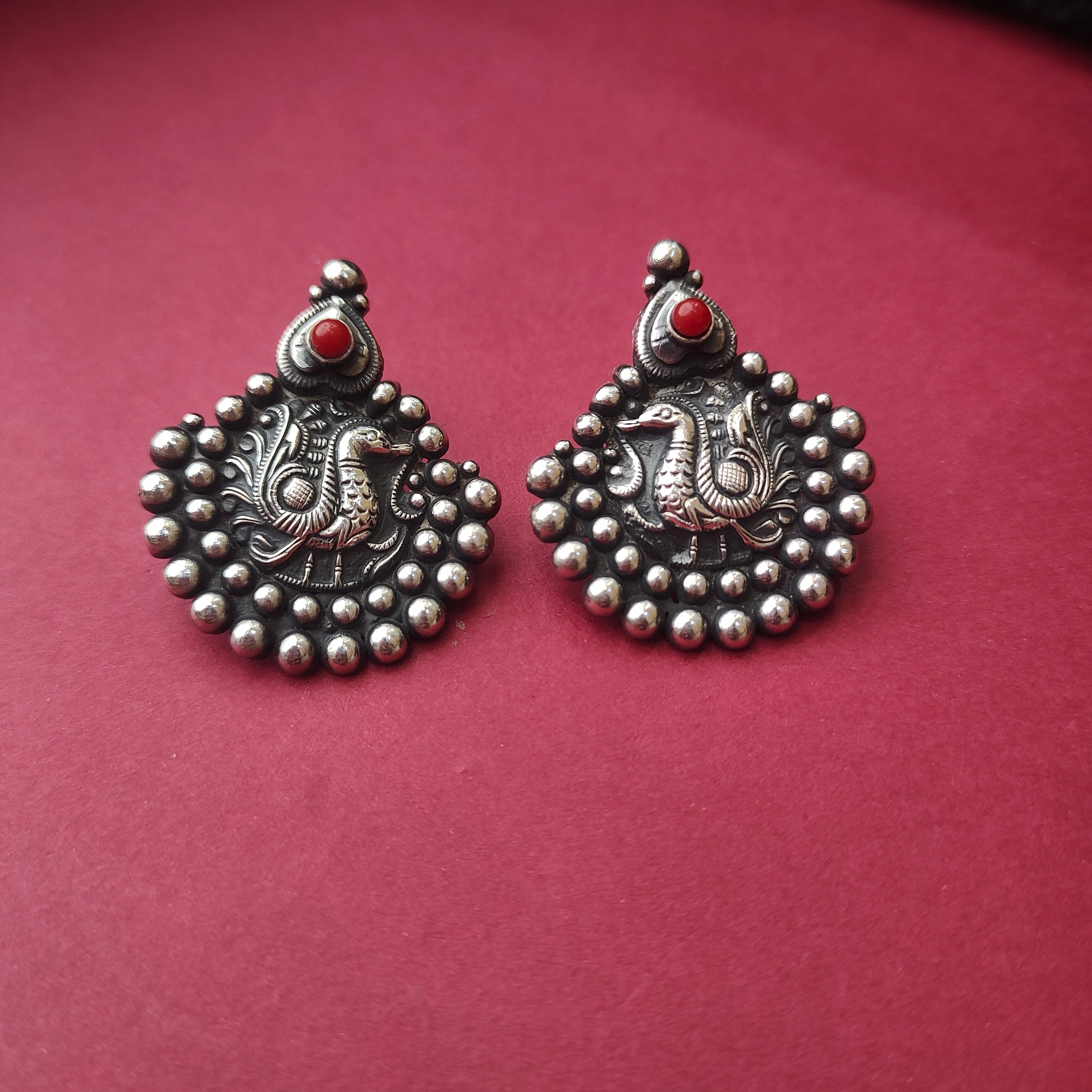 92.5 Pure Silver Oxy Earrings - 0582 - BCOS Its Silver