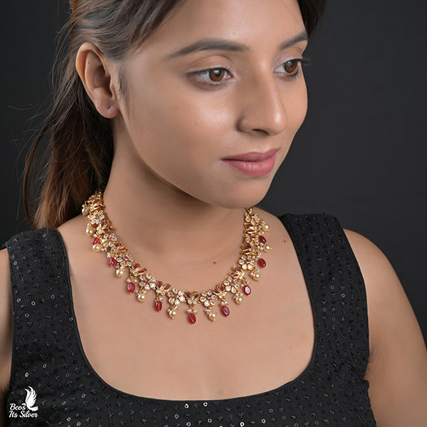 925 Gold Plated Butterfly Necklace-0994