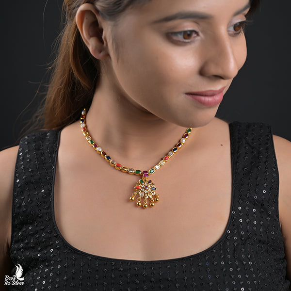 925 Gold Plated Reversable Neckpiece -0995