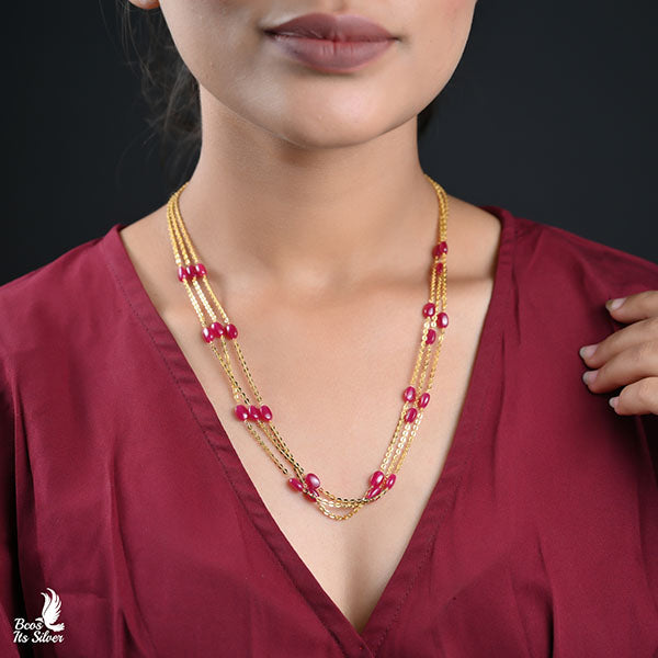 925 Gold plated Neck Chain-002