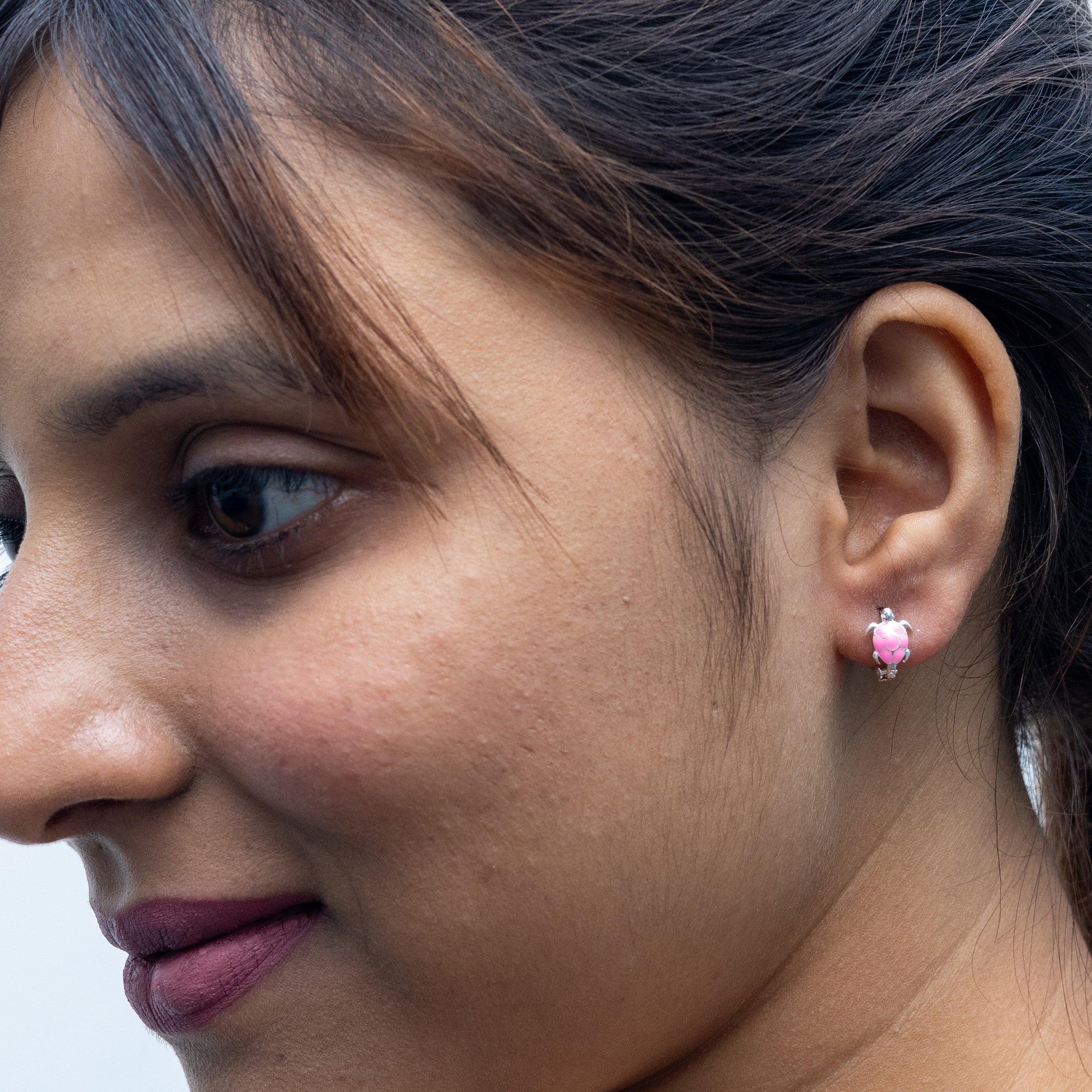 925 Silver Cute Tortoise Ear stud- 8960