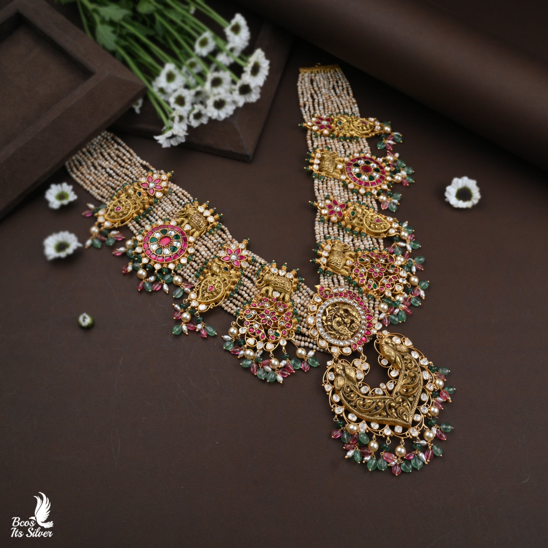 925 Silver Gold Plated Beads Haram- 4564