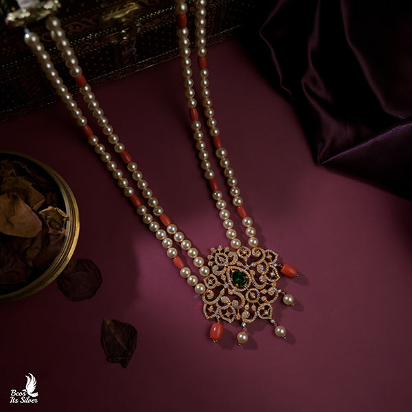 925 Silver Gold Plated Beads Haram -5834