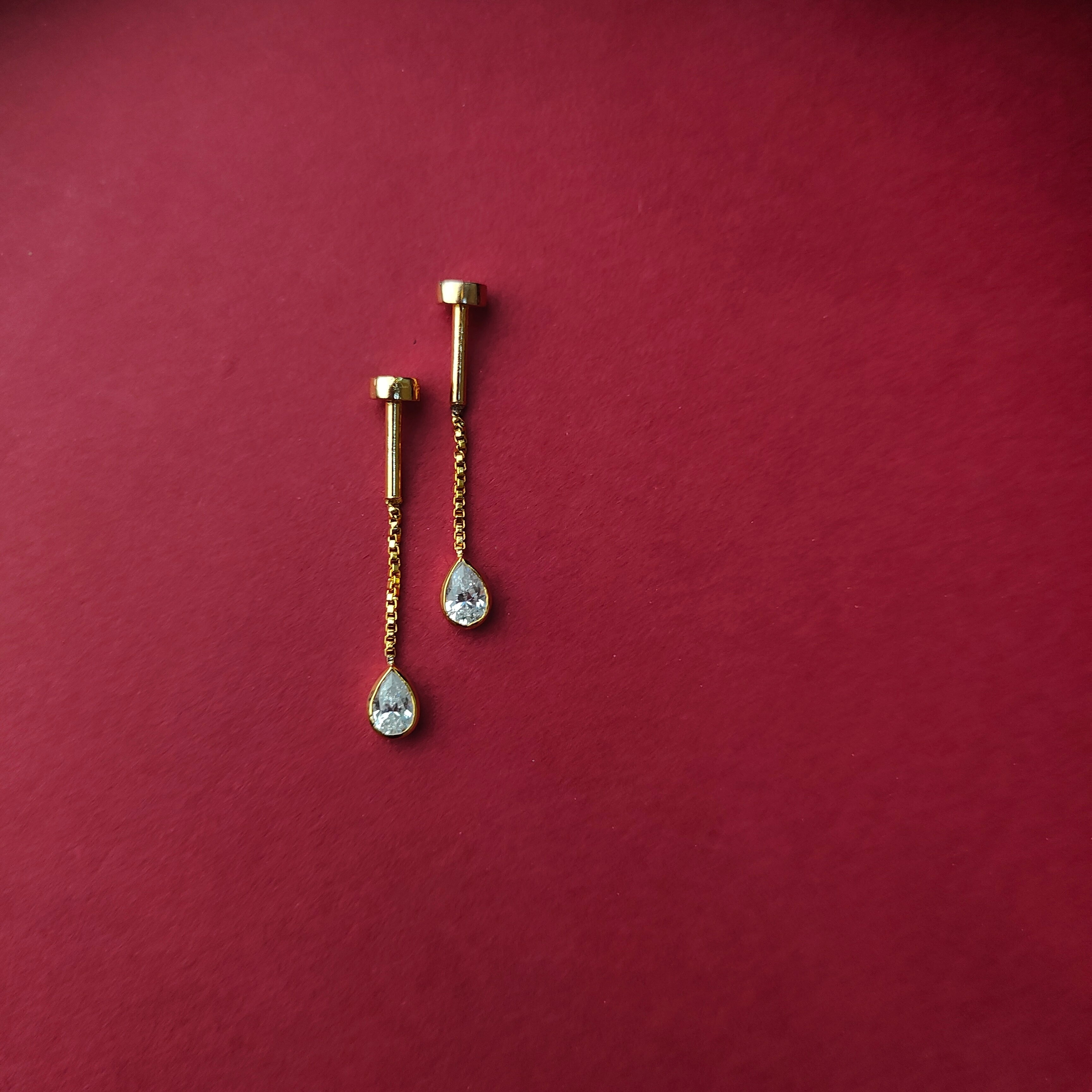925 Silver Gold Plated Bugadi  -1343