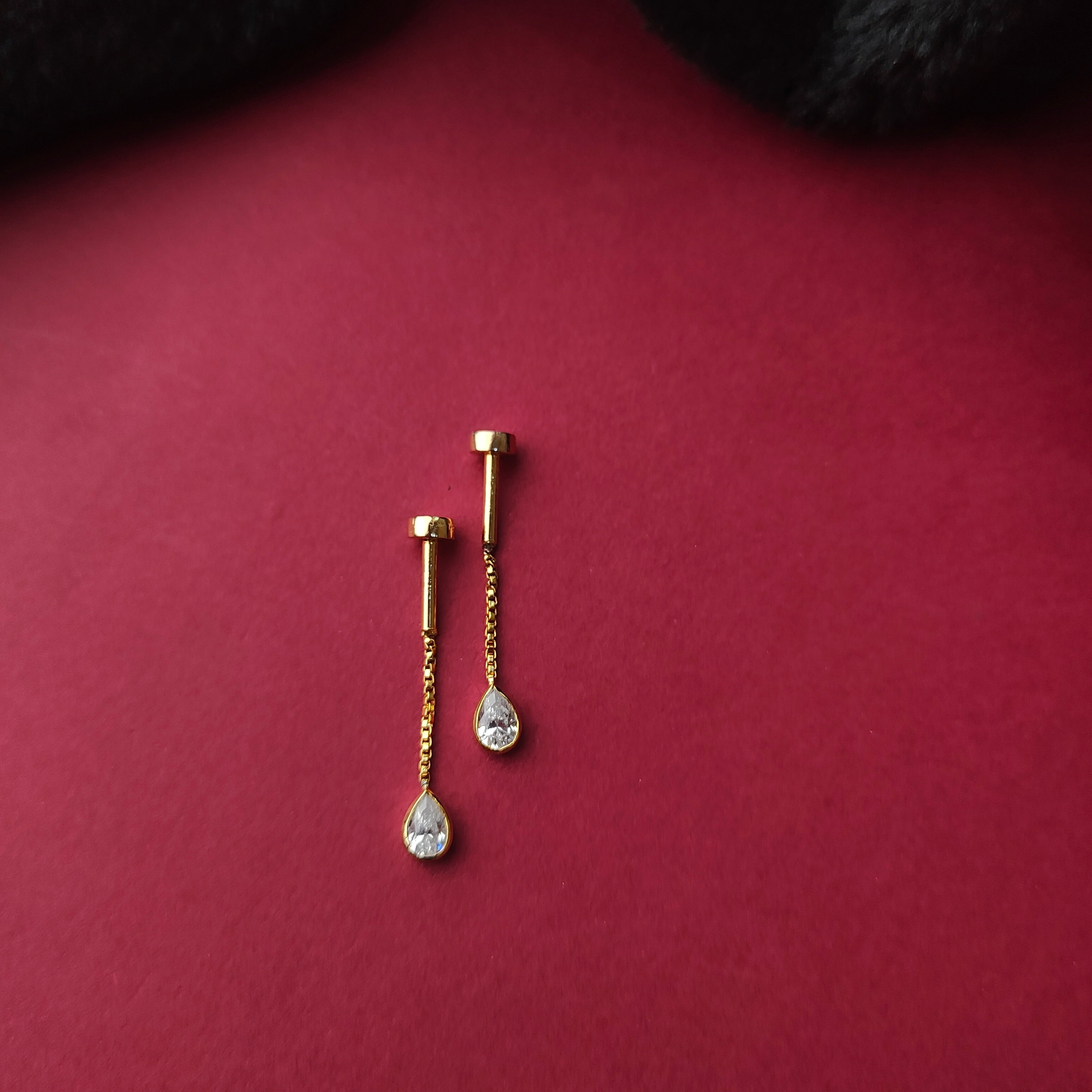 925 Silver Gold Plated Bugadi  -1343