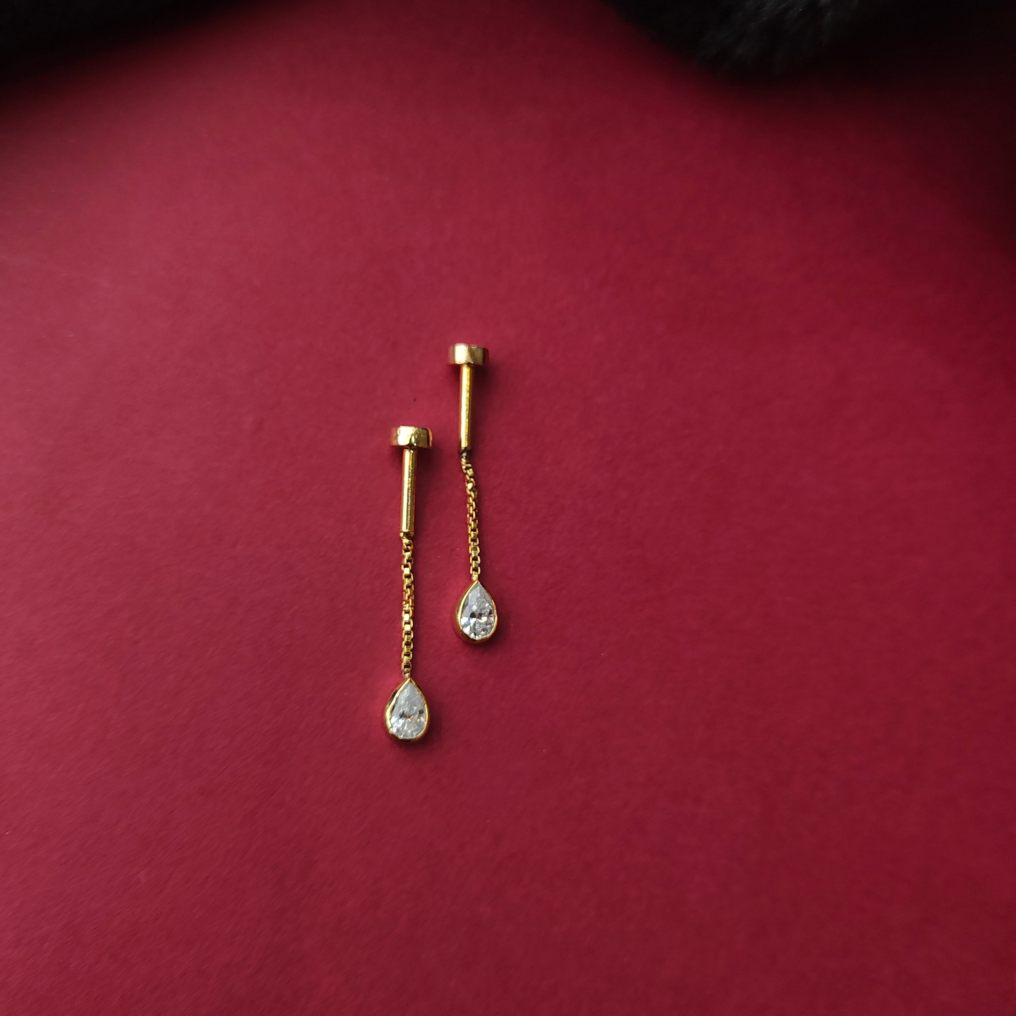 925 Silver Gold Plated Bugadi  -1343