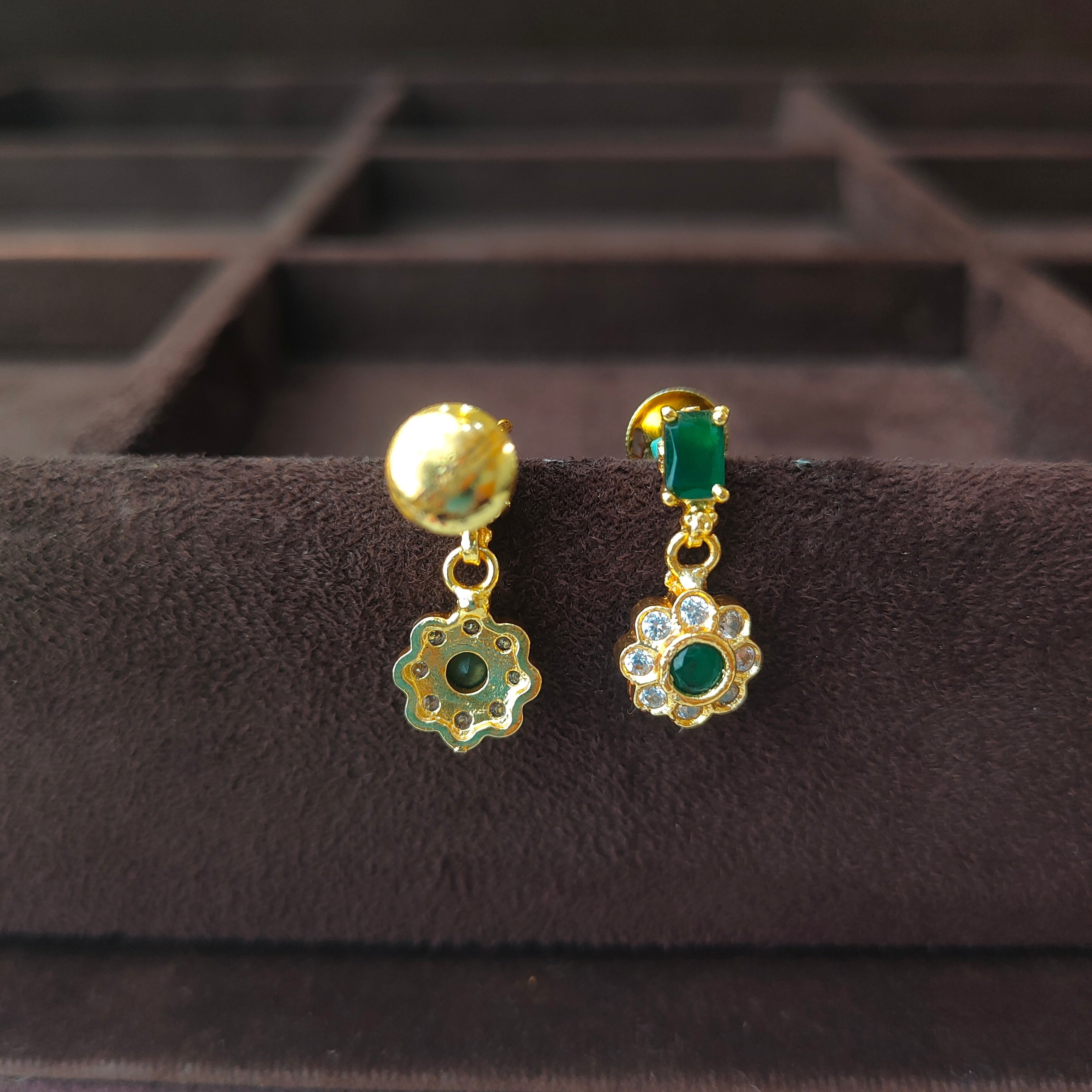 925 Silver Gold Plated  Earring -5562