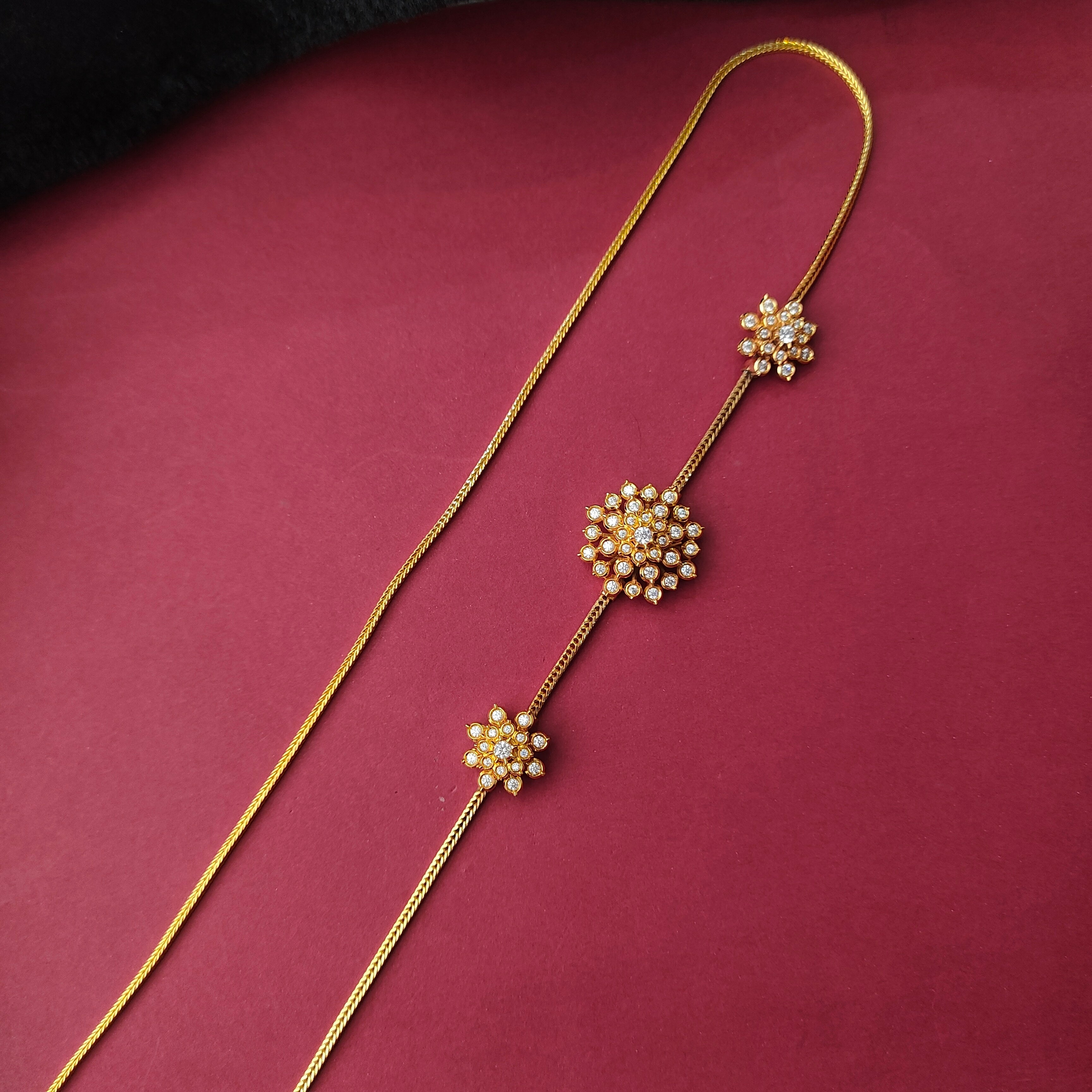 925 Silver Gold Plated Mugapu Chain-229
