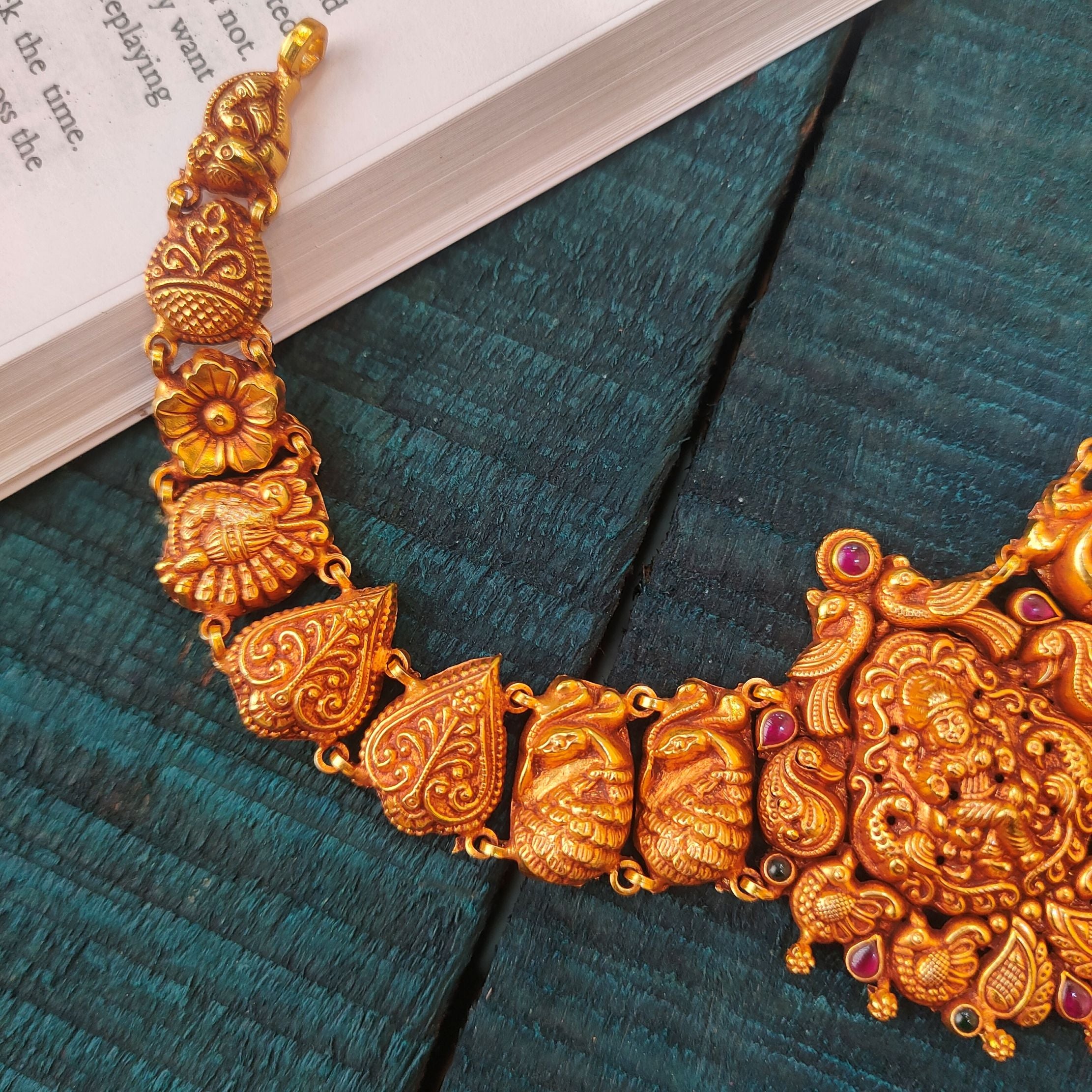 925 Silver Lakshmi Nakshi Necklace -5558