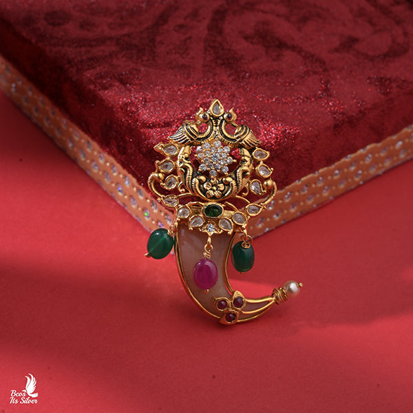 925 Silver Peacock Puligoru Pendant - 0439