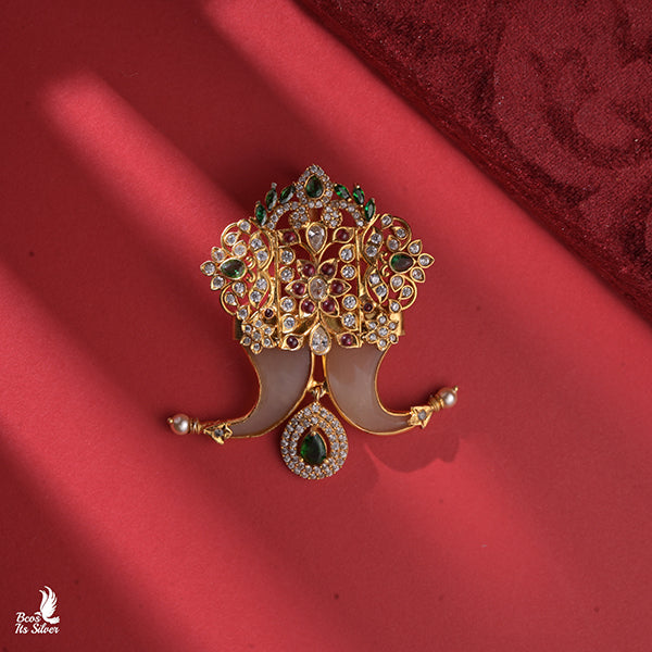 925 Silver Puligoru Flower Pendant  -0425