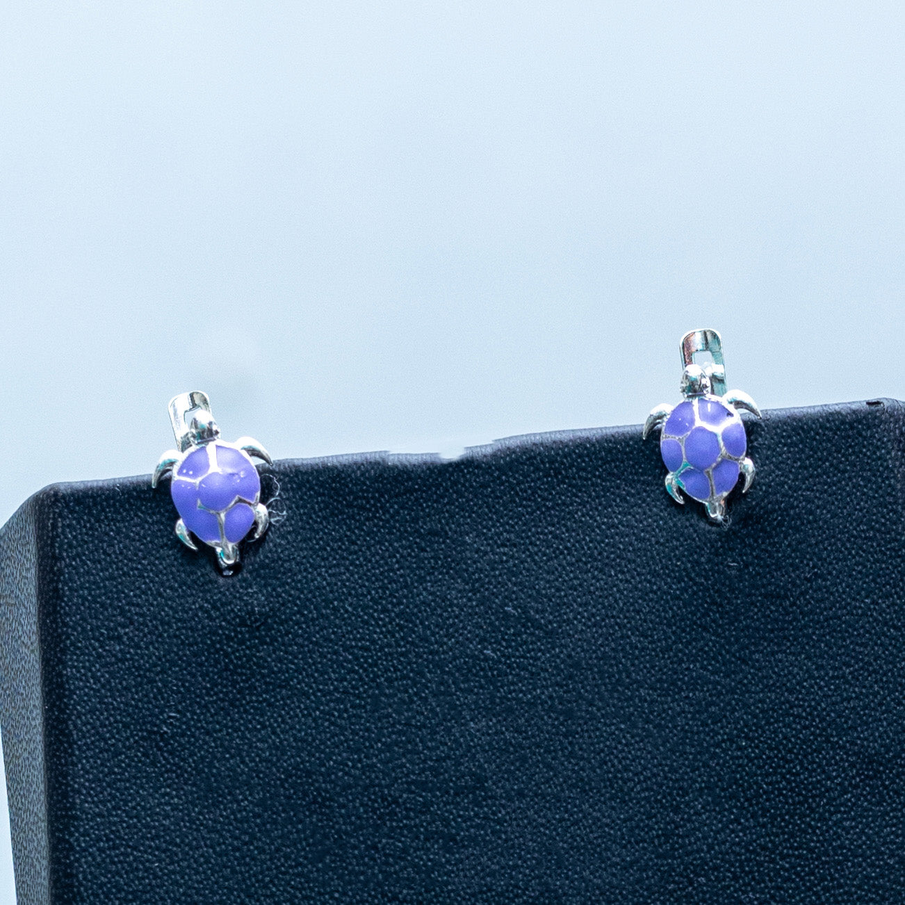 925 Silver Tortoise Ear stud-8960