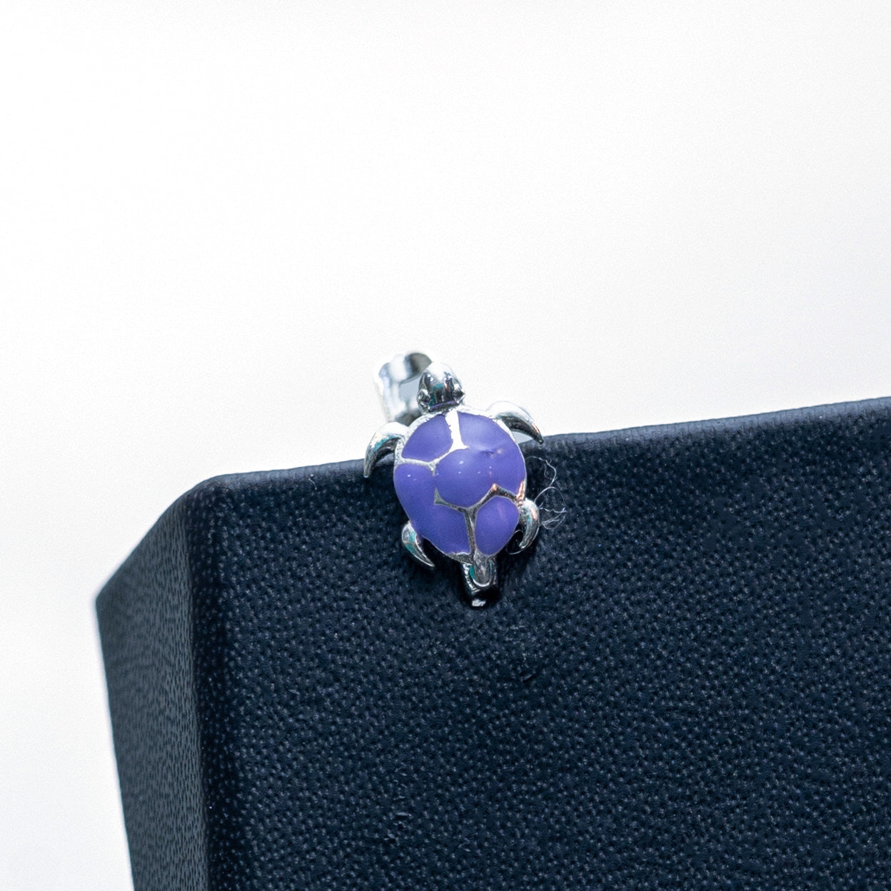 925 Silver Tortoise Ear stud-8960