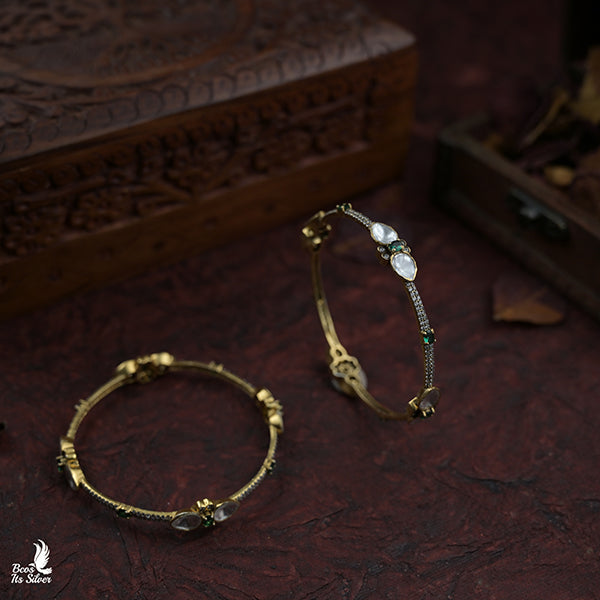 925 Silver Victorian Bangle - 0955