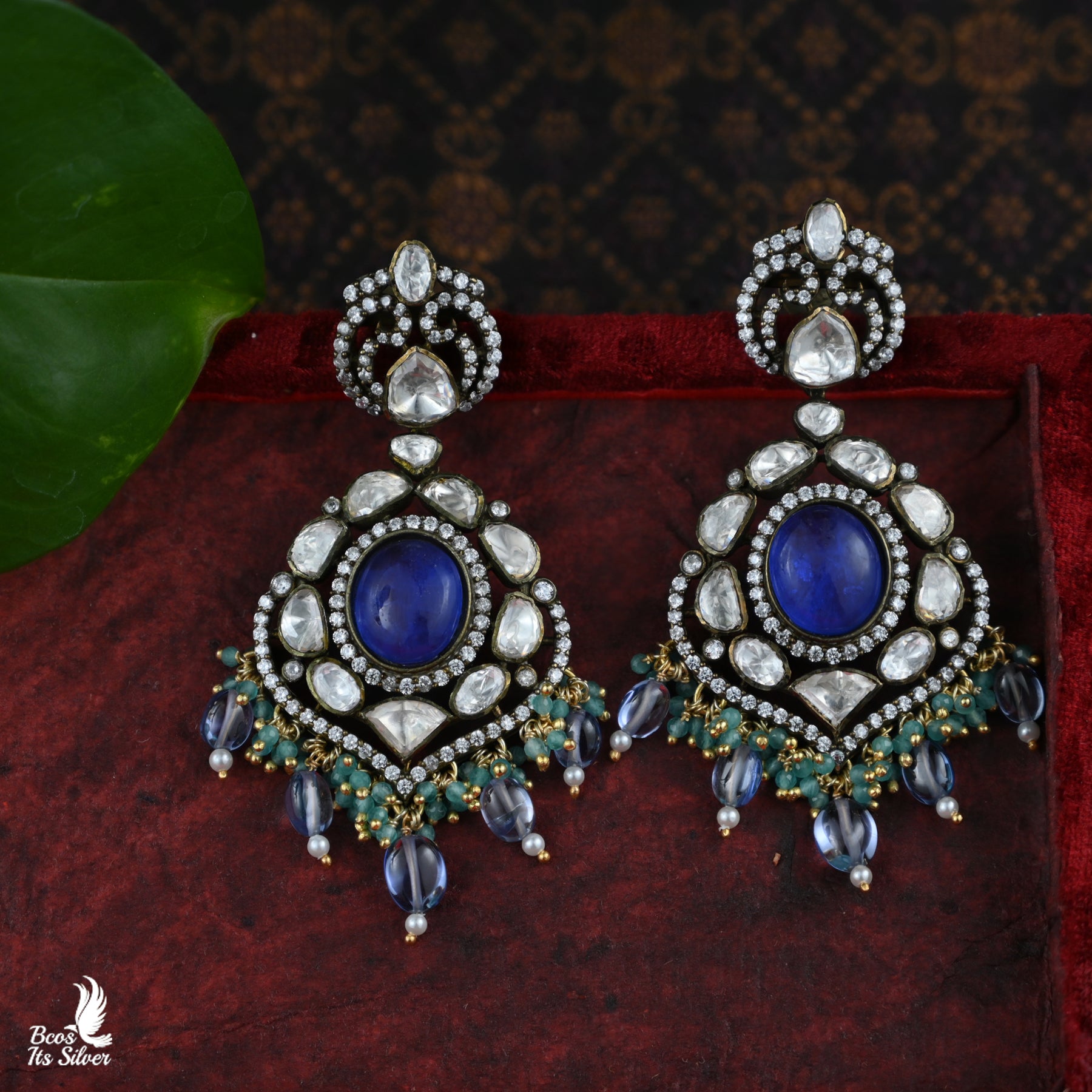 925 Silver Victorian Chandbali- 3018