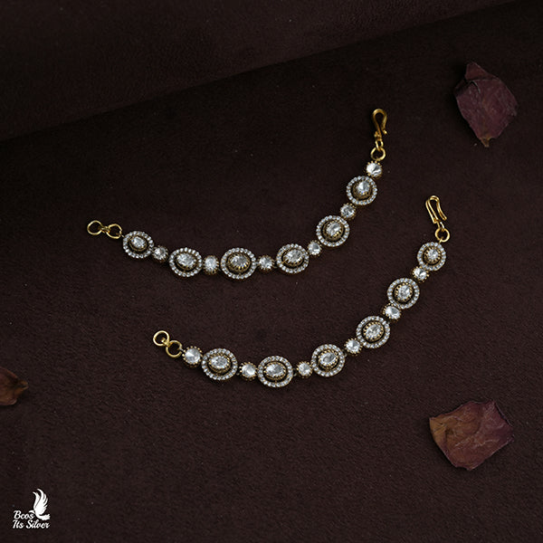 925 Silver Victorian Earchain-1023