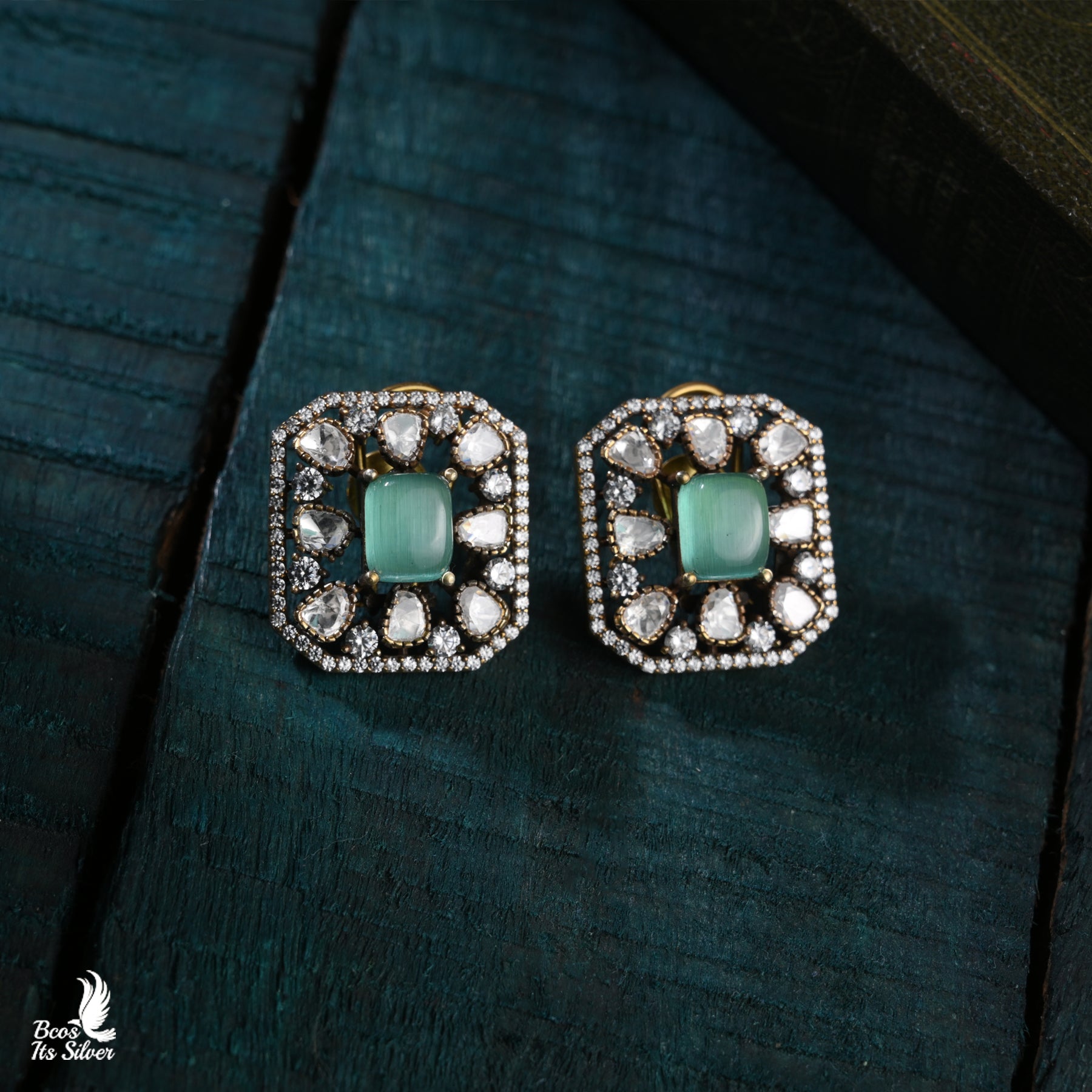 925 Silver Victorian Earstud - 6768