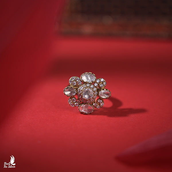 925 Silver Victorian Finger Ring -0928