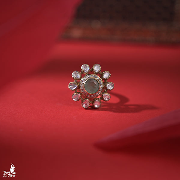 925 Silver Victorian Finger Ring -0935
