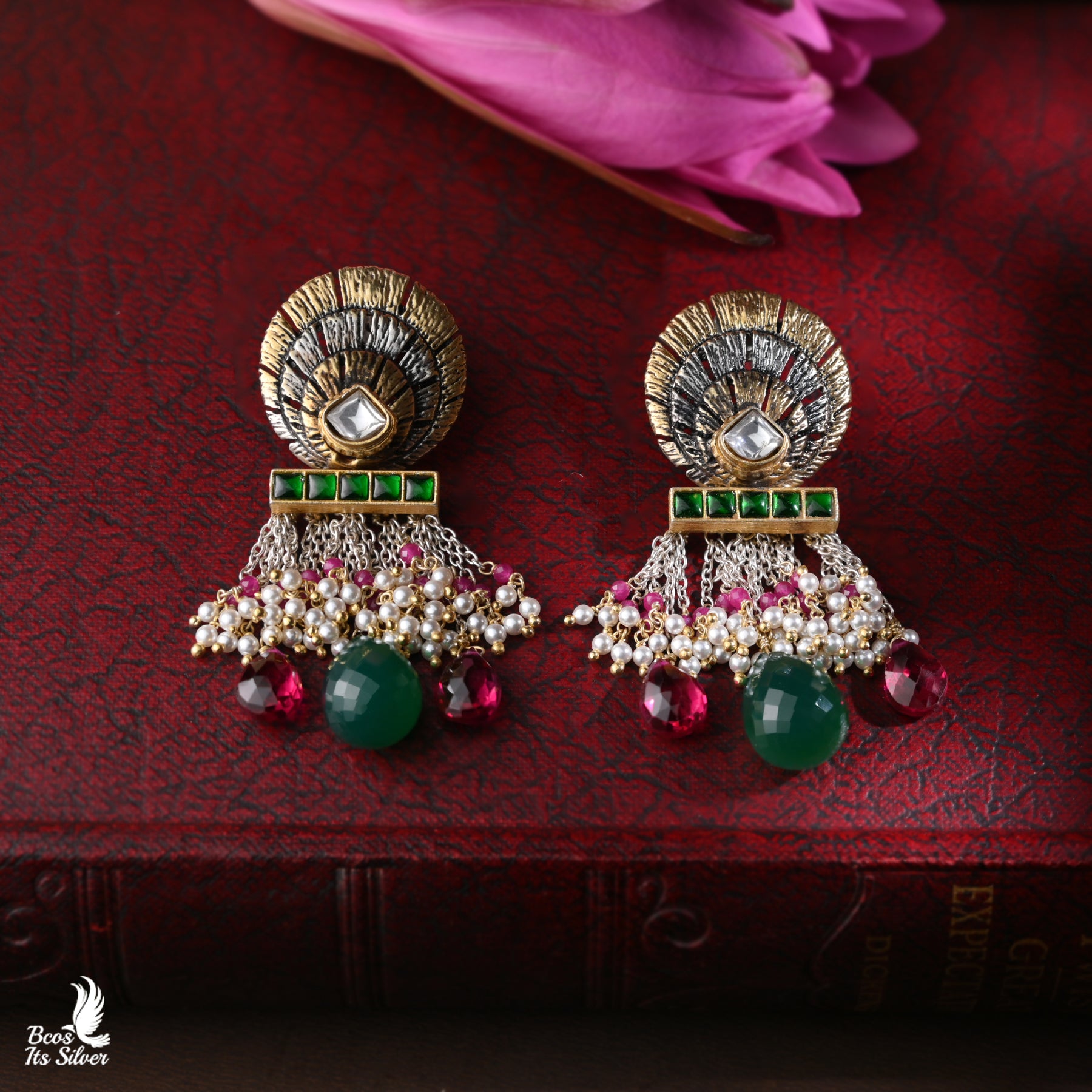 Beads Mala with Pendant with Earring- 5053