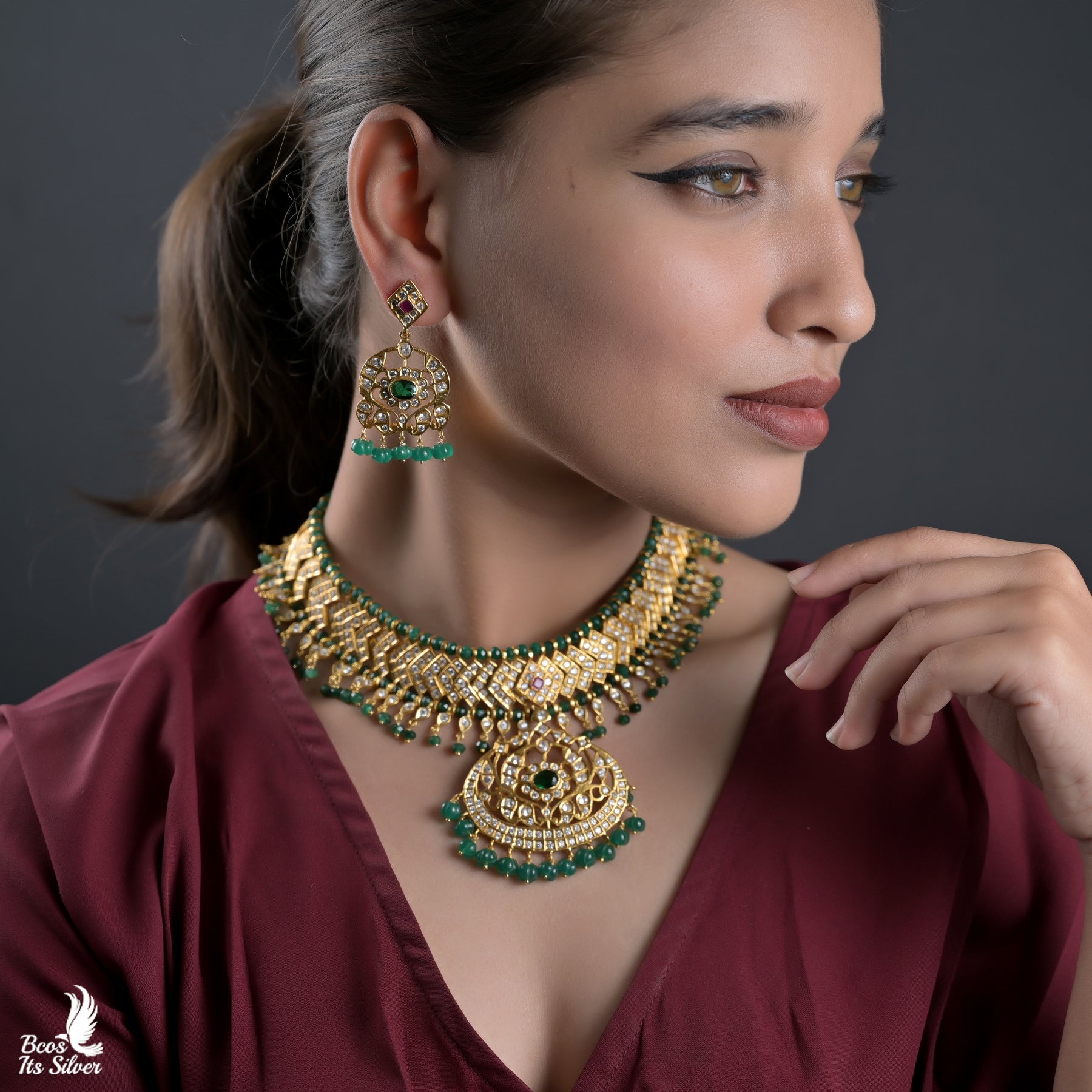 Bridal CZ Necklace - 5587