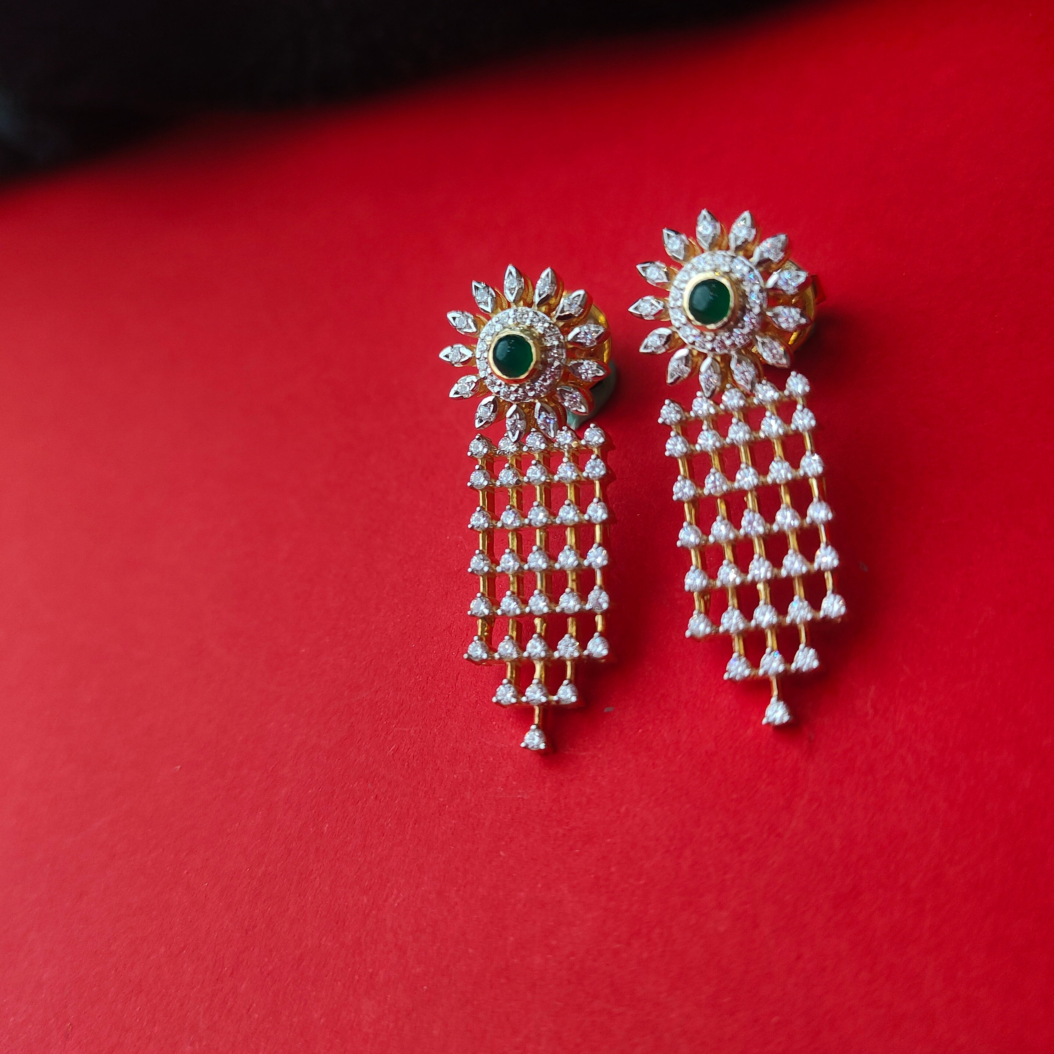 925 Silver Theia Diamond Look Drop Earring -0075