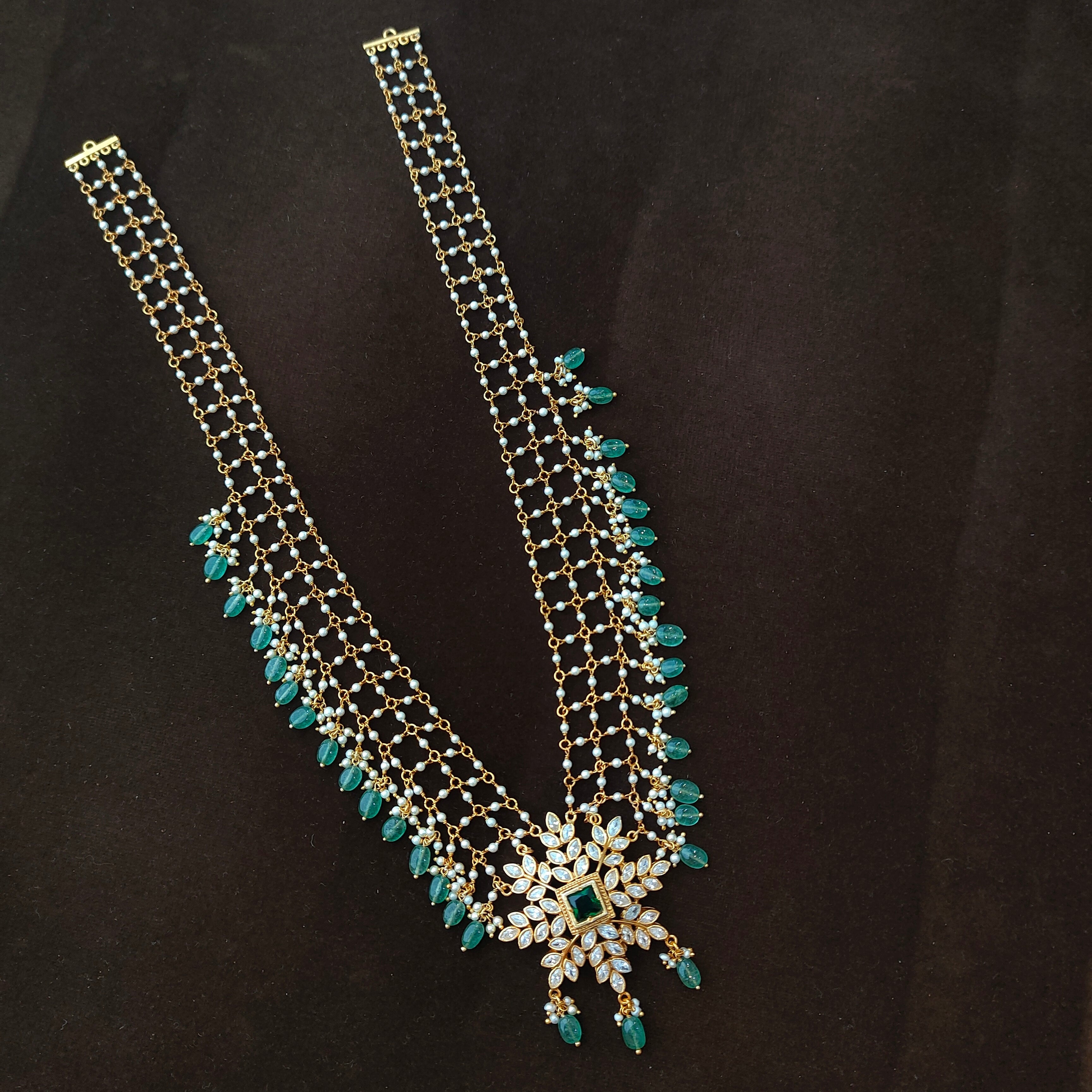 925 Silver Gold Plated Flower beads Haram-1346