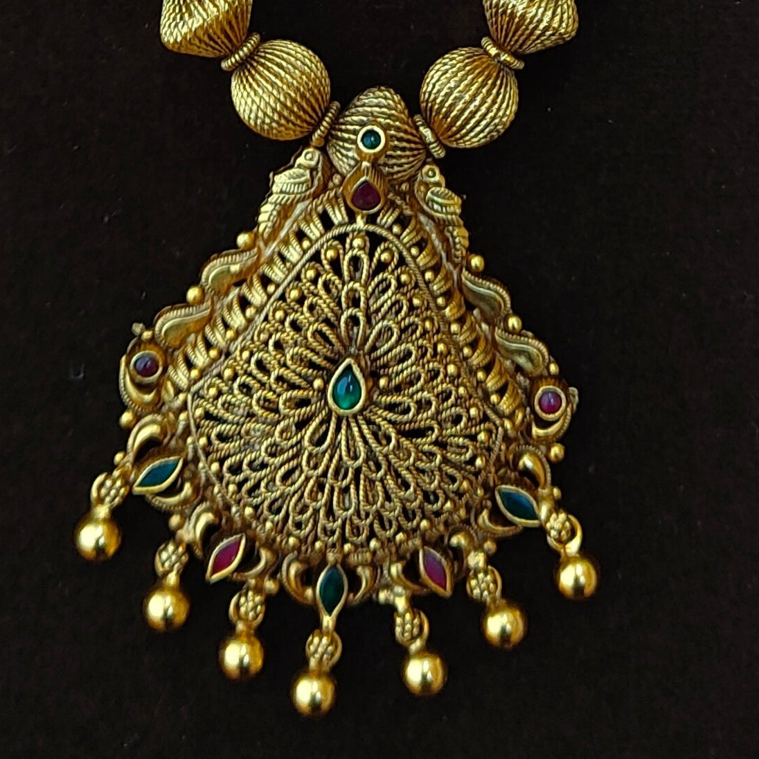 925 Silver Gold Plated Haram-1394