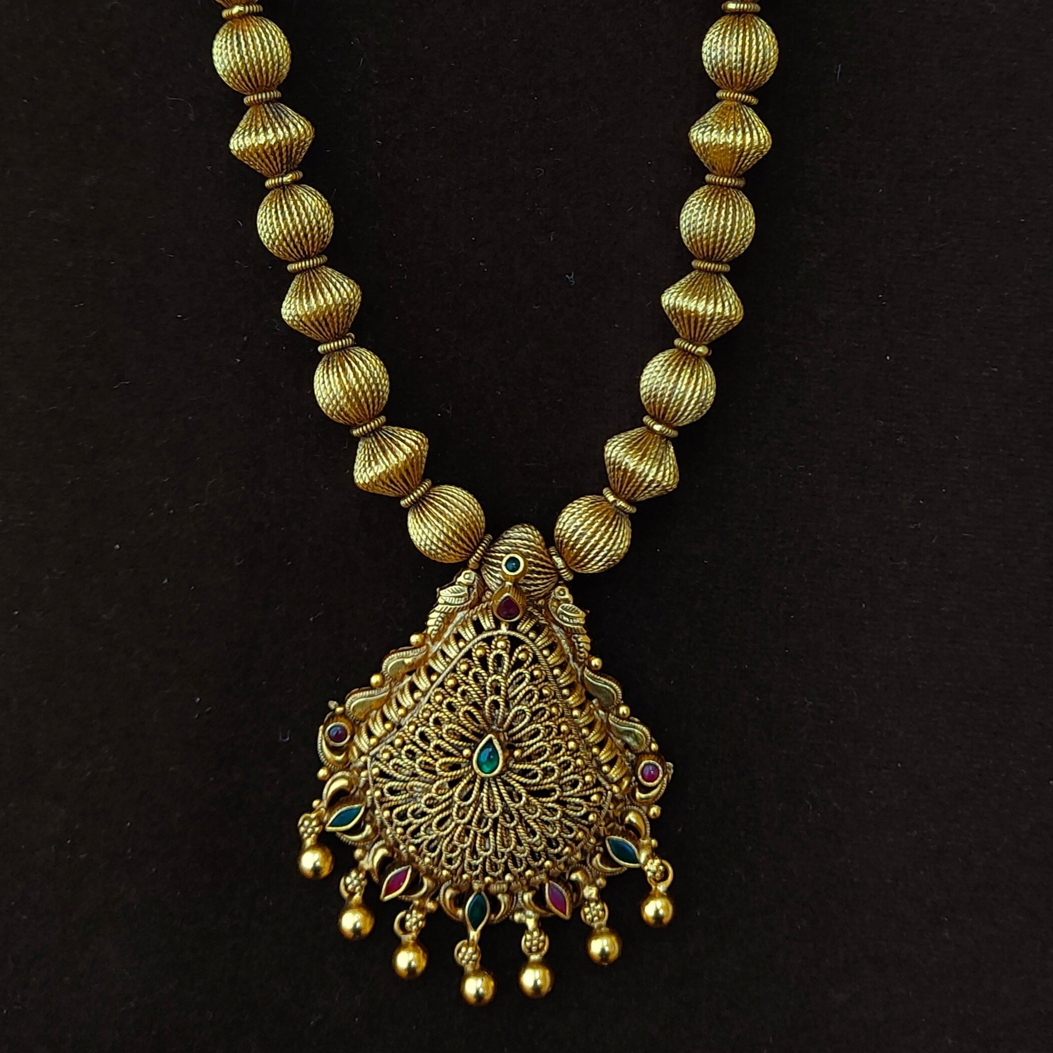 925 Silver Gold Plated Haram-1394