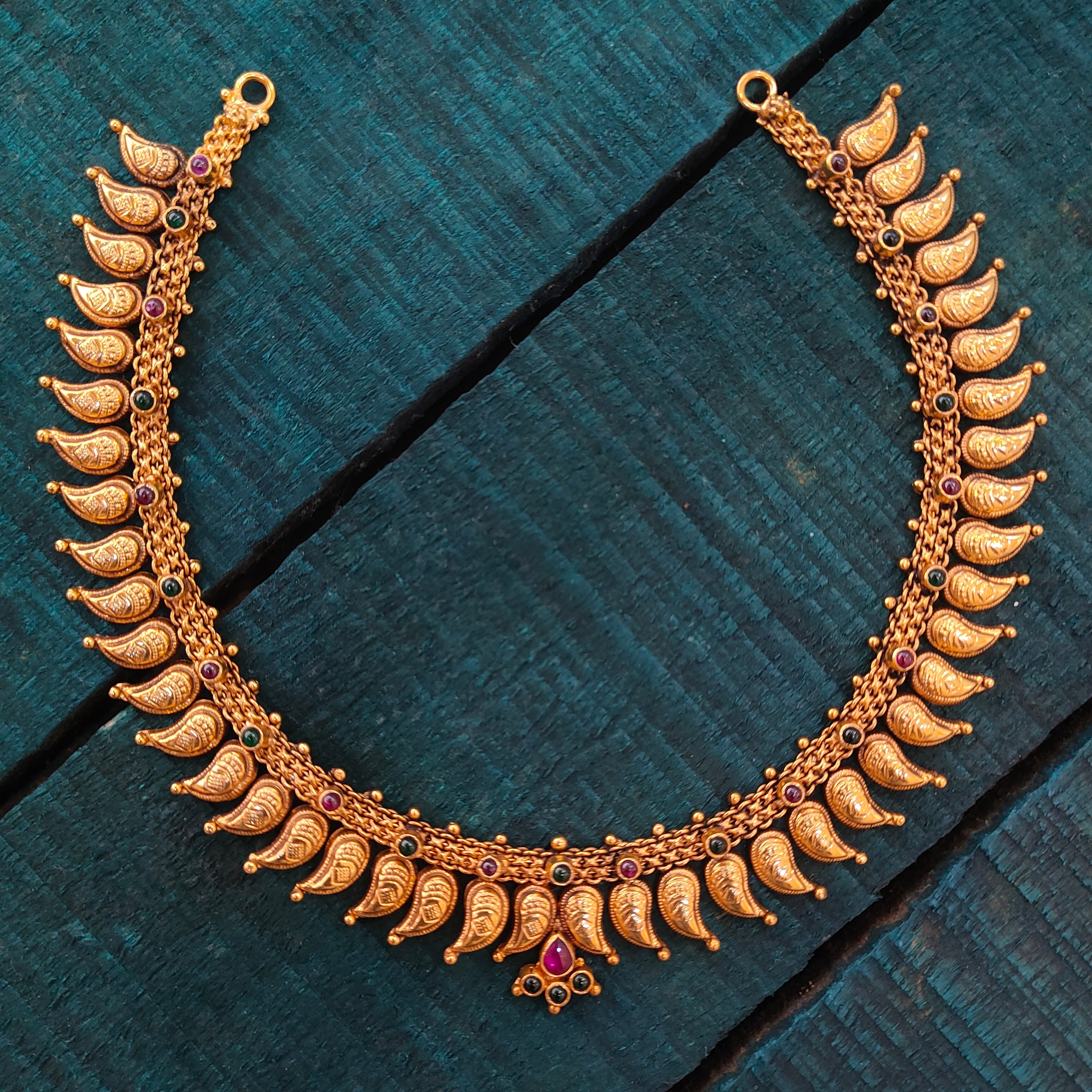 925 Silver Gold Plated Necklace - 4119